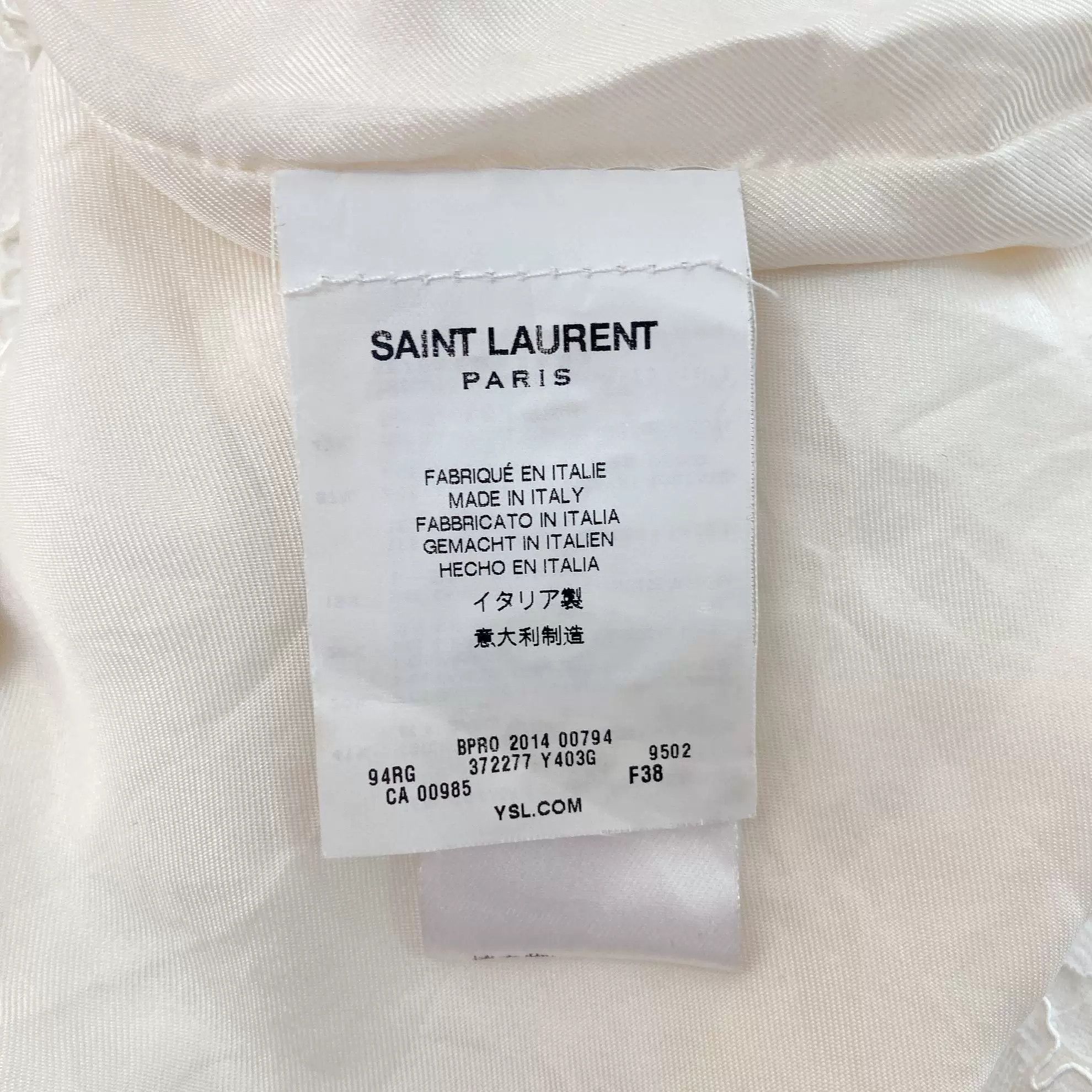 Saint Laurent Paris Saint Laurent White Lace Sleeveless Dress Size S / US 4 / IT 40 - 7 Thumbnail