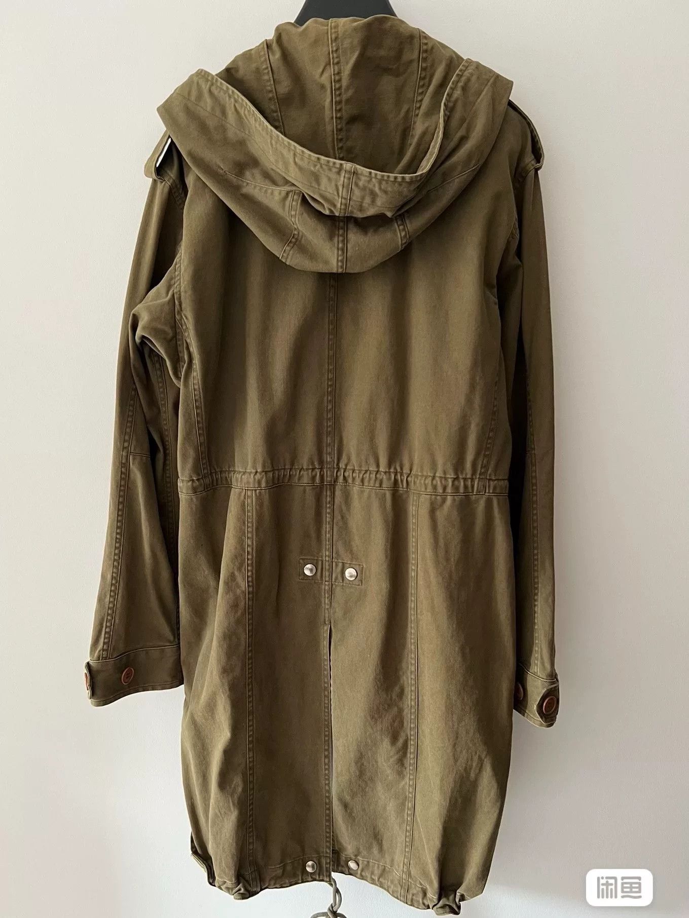 Saint Laurent Paris Saint Laurent 2014 Olive Green Military Coat Size US M / EU 48-50 / 2 - 2 Thumbnail