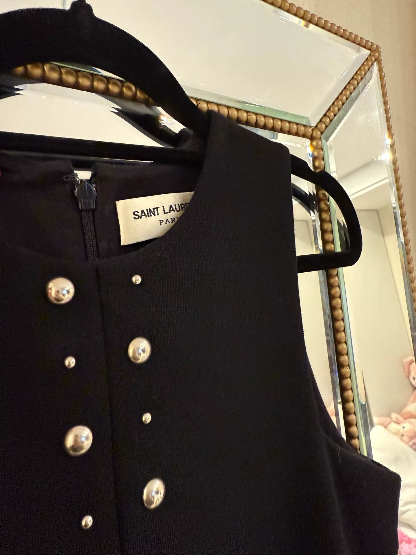 Saint Laurent Paris Saint Laurent Black Sleeveless Dress Size XS / US 0-2 / IT 36-38 - 2 Thumbnail