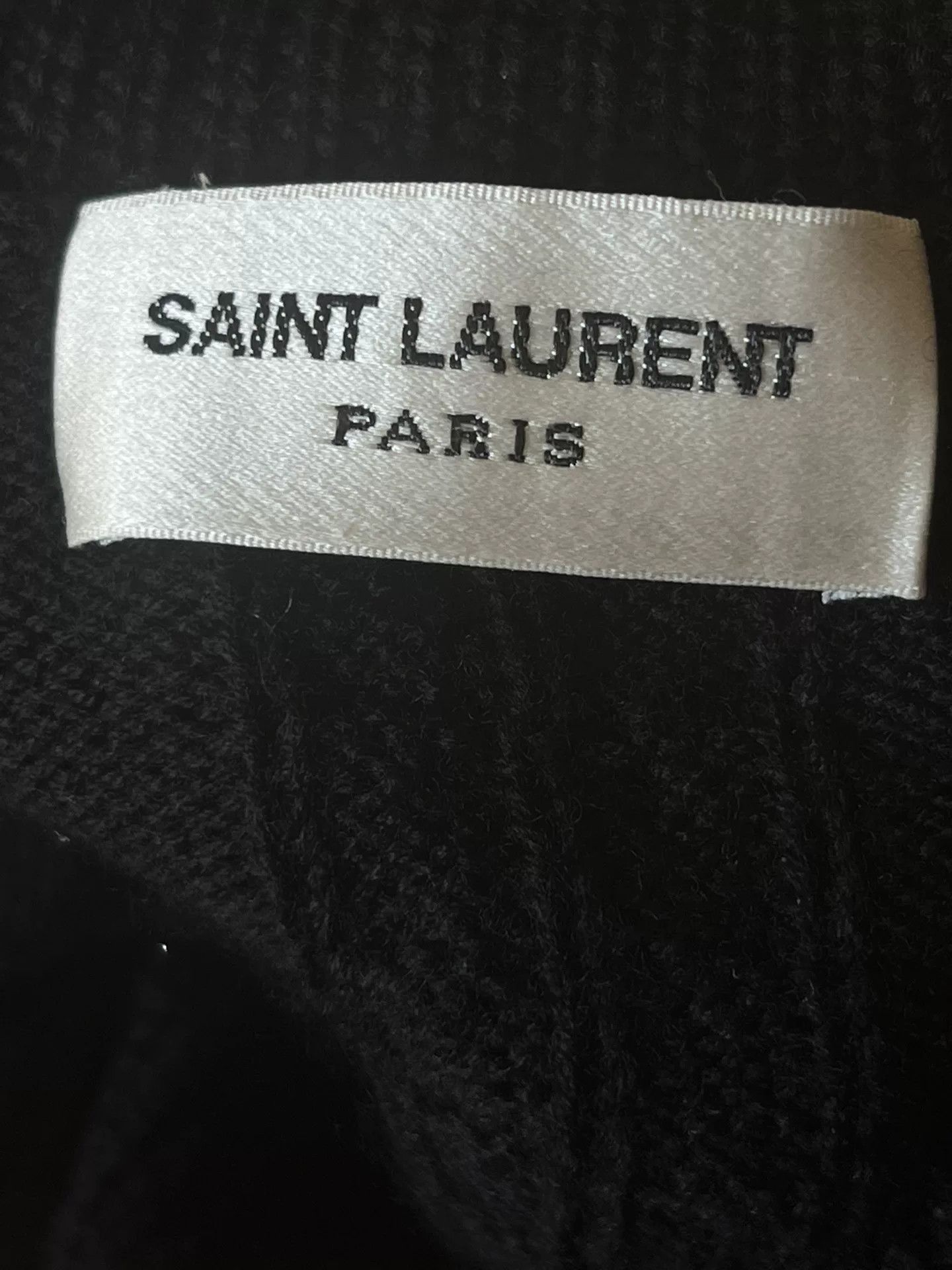 Saint Laurent Paris Saint Laurent Black Turtleneck Sweater Size US L / EU 52-54 / 3 - 7 Thumbnail