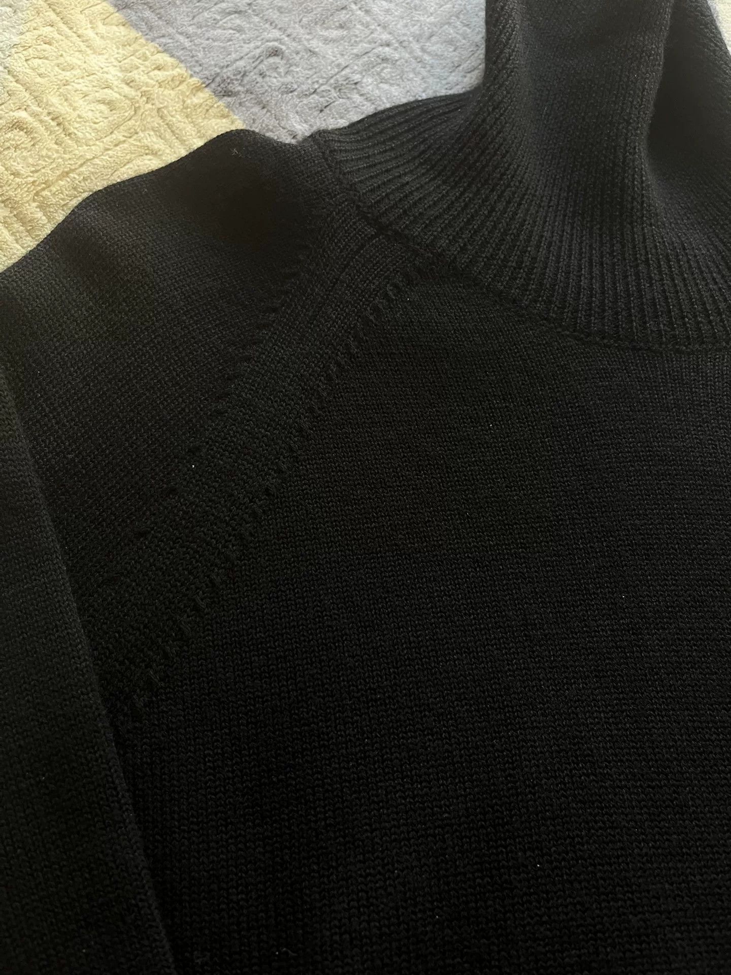 Saint Laurent Paris Saint Laurent Black Turtleneck Sweater Size US L / EU 52-54 / 3 - 3 Thumbnail