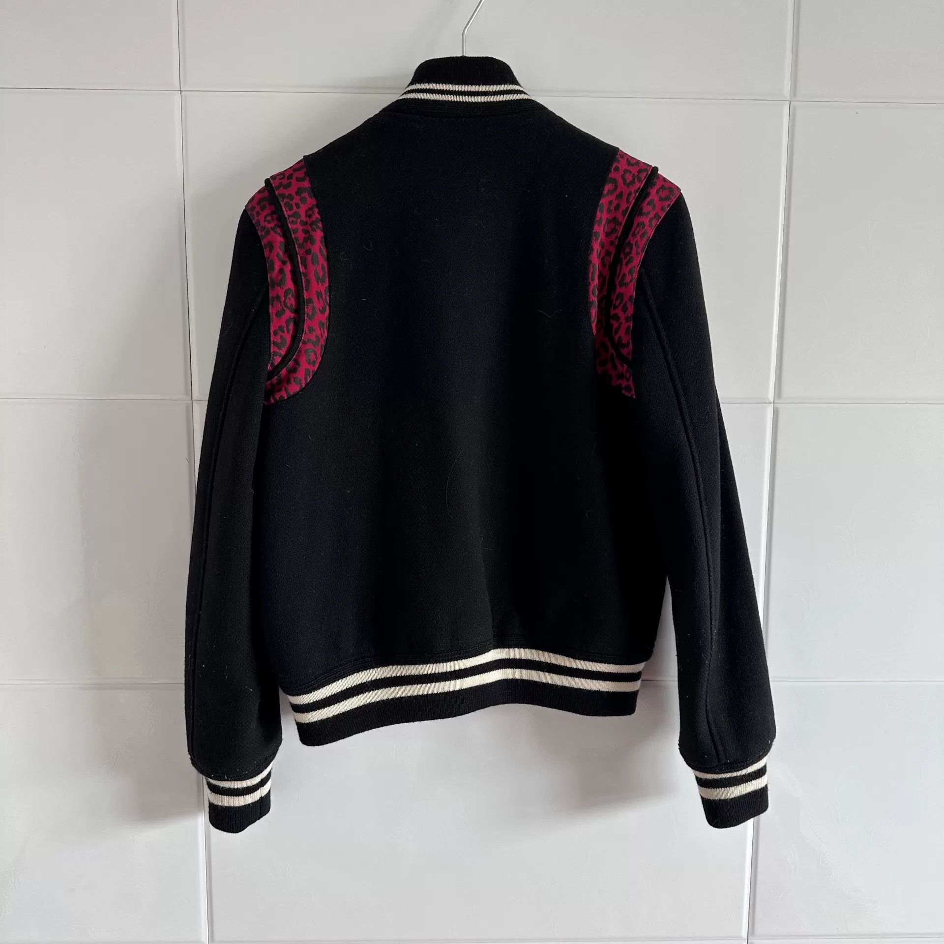 Saint Laurent Paris Saint Laurent Leopard Print Baseball Jacket Size US XXS / EU 40 - 4 Thumbnail