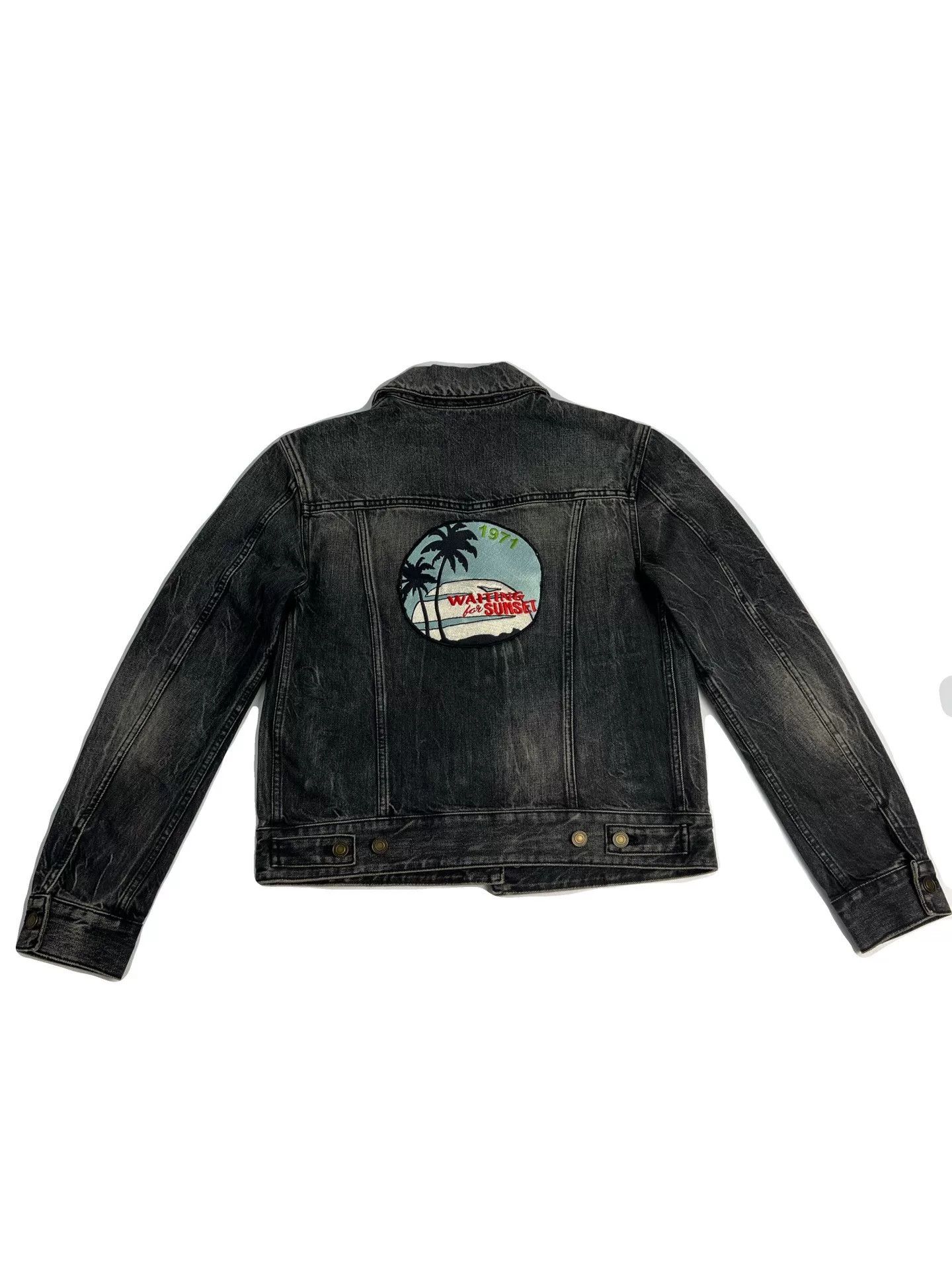 Saint Laurent Paris Saint Laurent FW21 Coconut Tree Denim Jacket Size US M / EU 48-50 / 2 - 2 Thumbnail