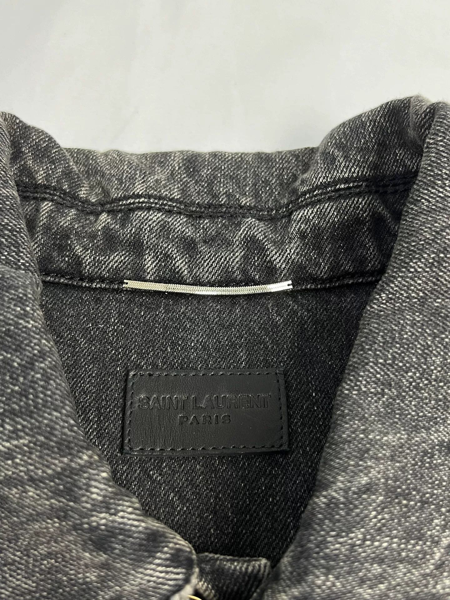 Saint Laurent Paris Saint Laurent FW21 Coconut Tree Denim Jacket Size US M / EU 48-50 / 2 - 7 Thumbnail