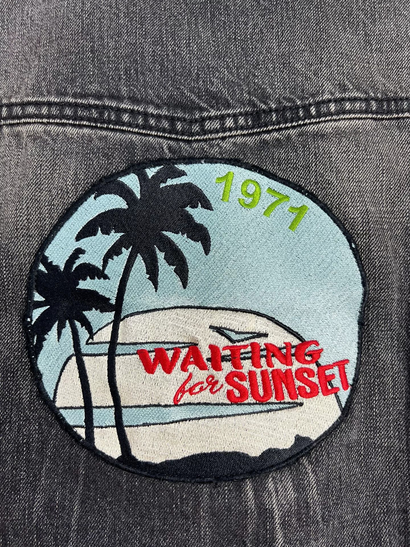 Saint Laurent Paris Saint Laurent FW21 Coconut Tree Denim Jacket Size US M / EU 48-50 / 2 - 3 Thumbnail