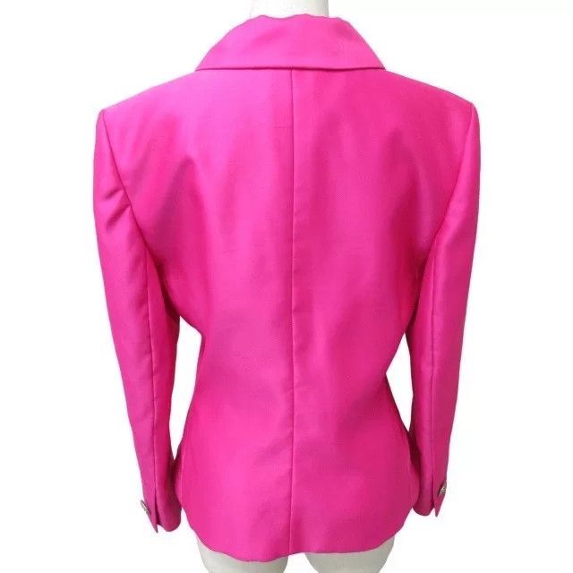 Saint Laurent Paris Yves Saint Laurent Vintage Pink Blazer Size XS / US 0-2 / IT 36-38 - 2 Thumbnail
