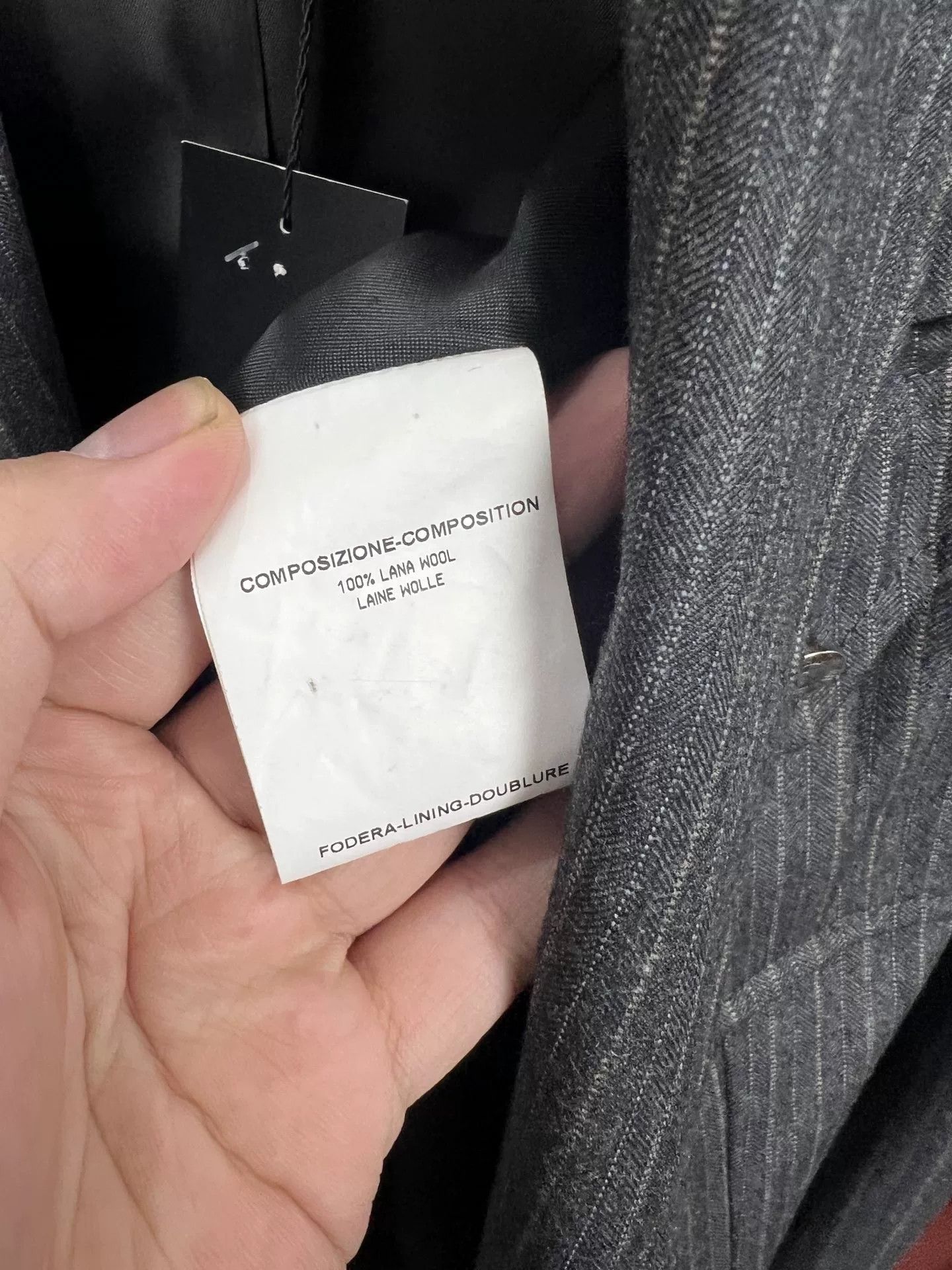 Saint Laurent Paris YSL Gray Pinstripe Wool Blazer Size S / US 4 / IT 40 - 8 Thumbnail