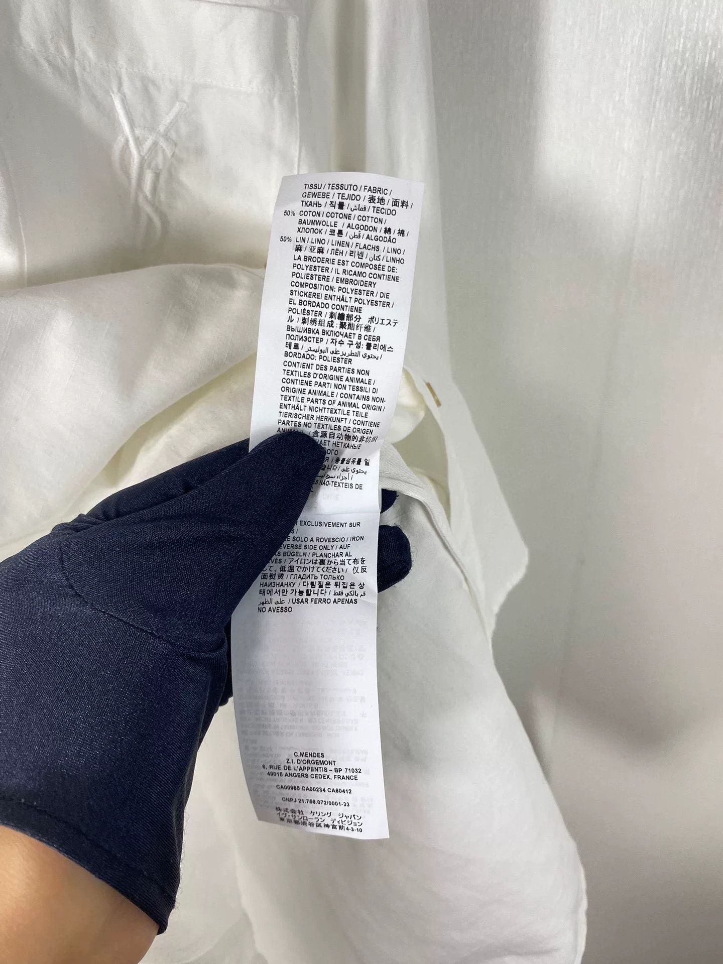 Saint Laurent Paris Saint Laurent White YSL Embroidered Shirt Size XS / US 0-2 / IT 36-38 - 7 Thumbnail