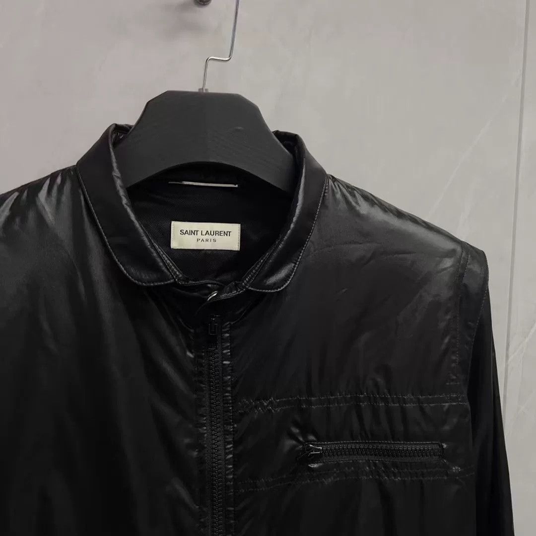 Saint Laurent Paris Saint Laurent Black Shiny Jacket Size US L / EU 52-54 / 3 - 3 Thumbnail