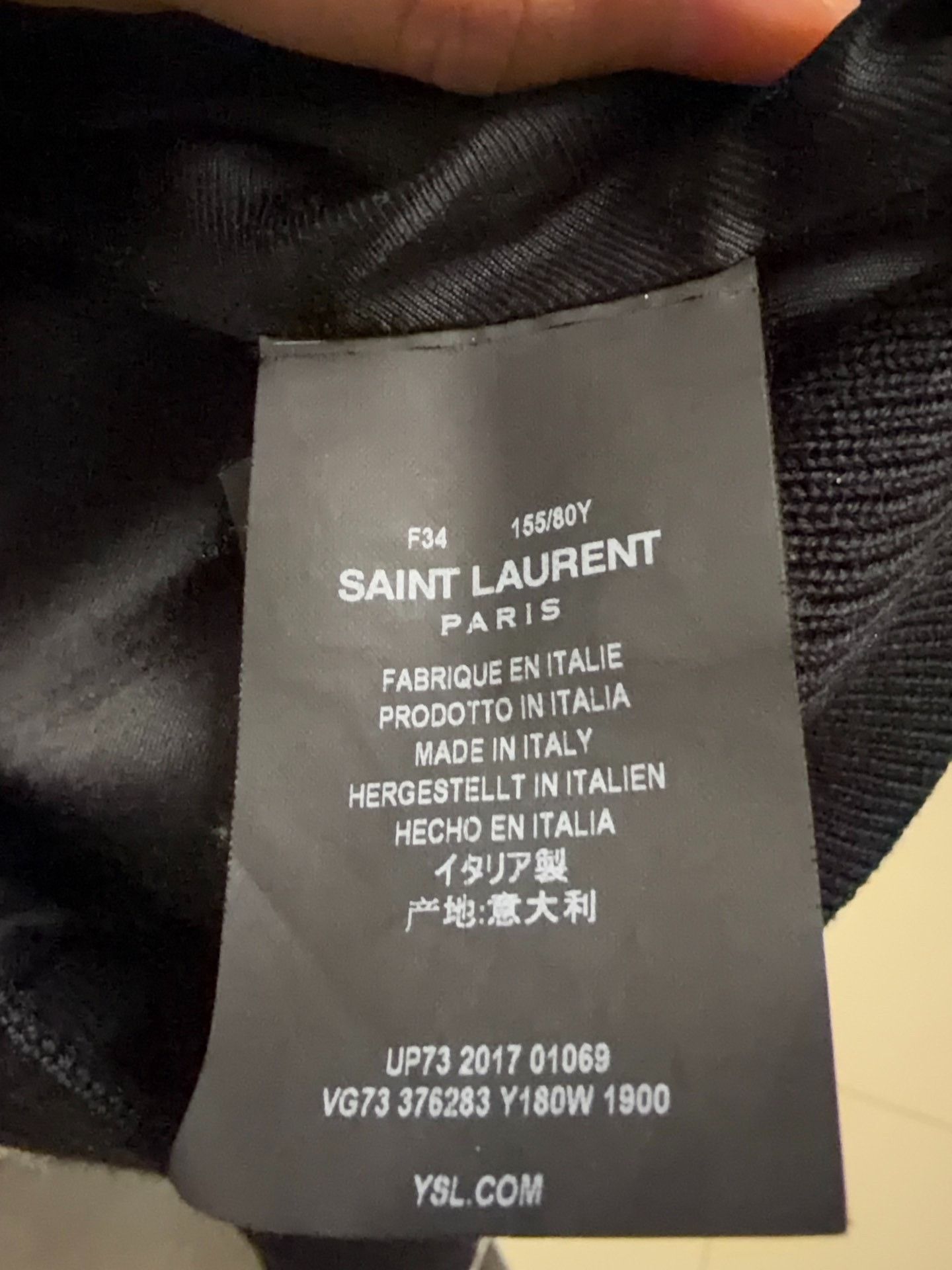 Saint Laurent Paris SAINT LAURENT Varsity Jacket Leather Sleeves Size XXS / US 00 / IT 34 - 4 Thumbnail