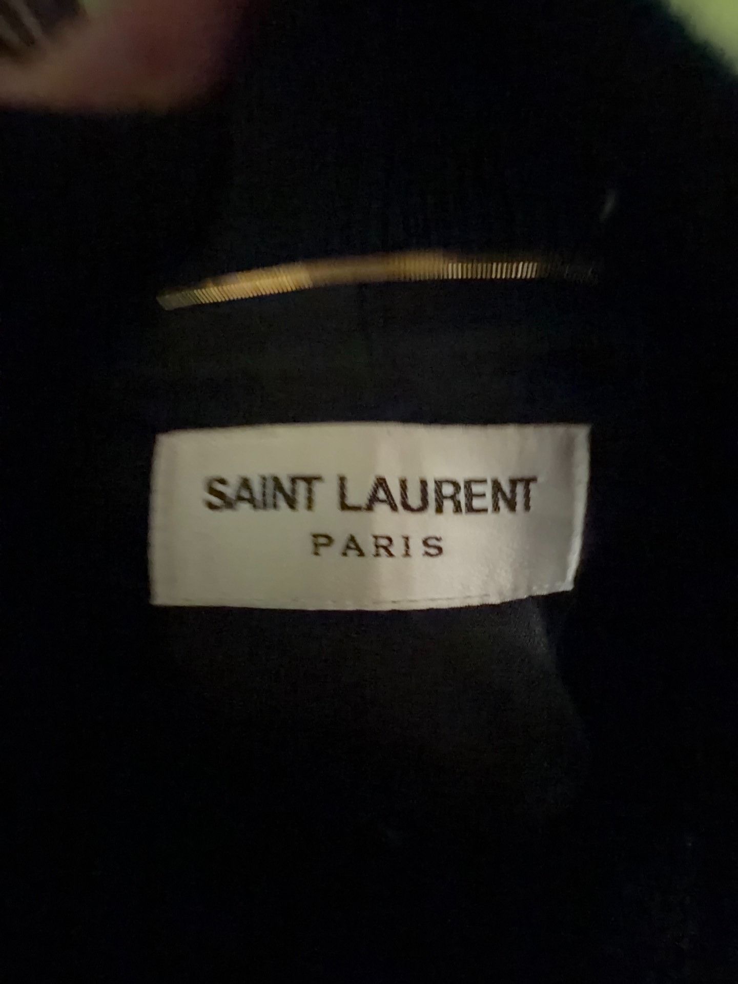 Saint Laurent Paris SAINT LAURENT Varsity Jacket Leather Sleeves Size XXS / US 00 / IT 34 - 3 Thumbnail