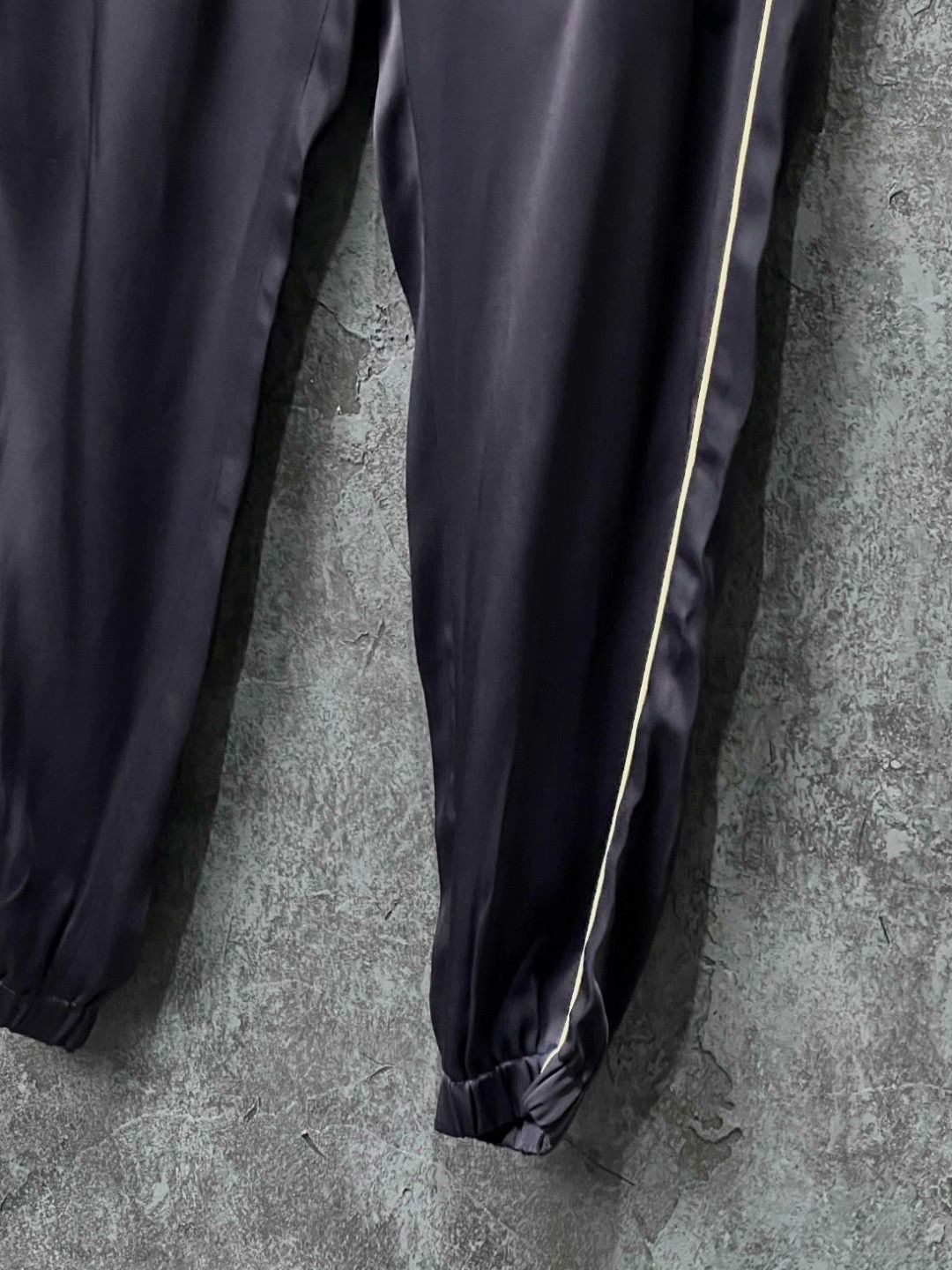 Saint Laurent Paris Saint Laurent Black Striped Drawstring Pants Size US 36 / EU 52 - 4 Thumbnail