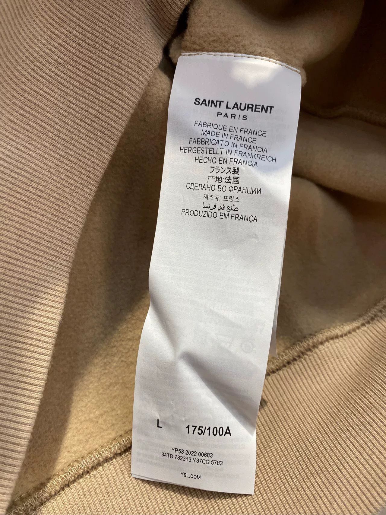 Saint Laurent Paris Saint Laurent Color-Block Hoodie Size US L / EU 52-54 / 3 - 4 Thumbnail