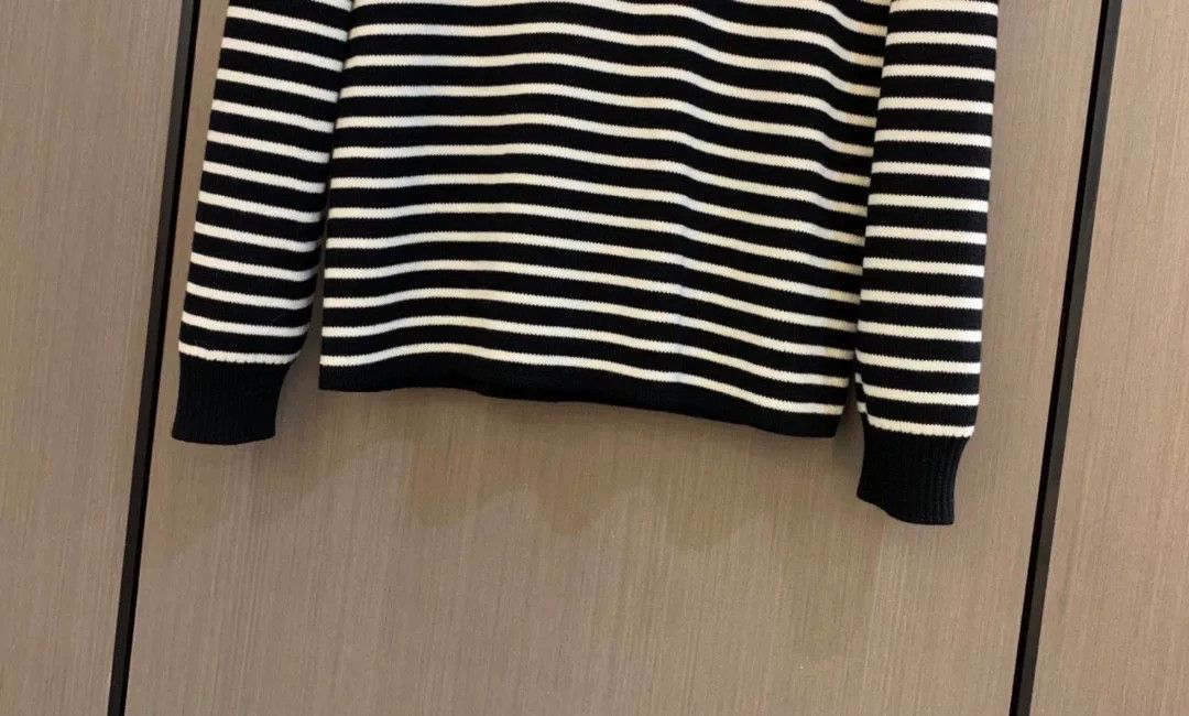 Saint Laurent Paris Saint Laurent Men's Striped Sweater Size US L / EU 52-54 / 3 - 3 Thumbnail