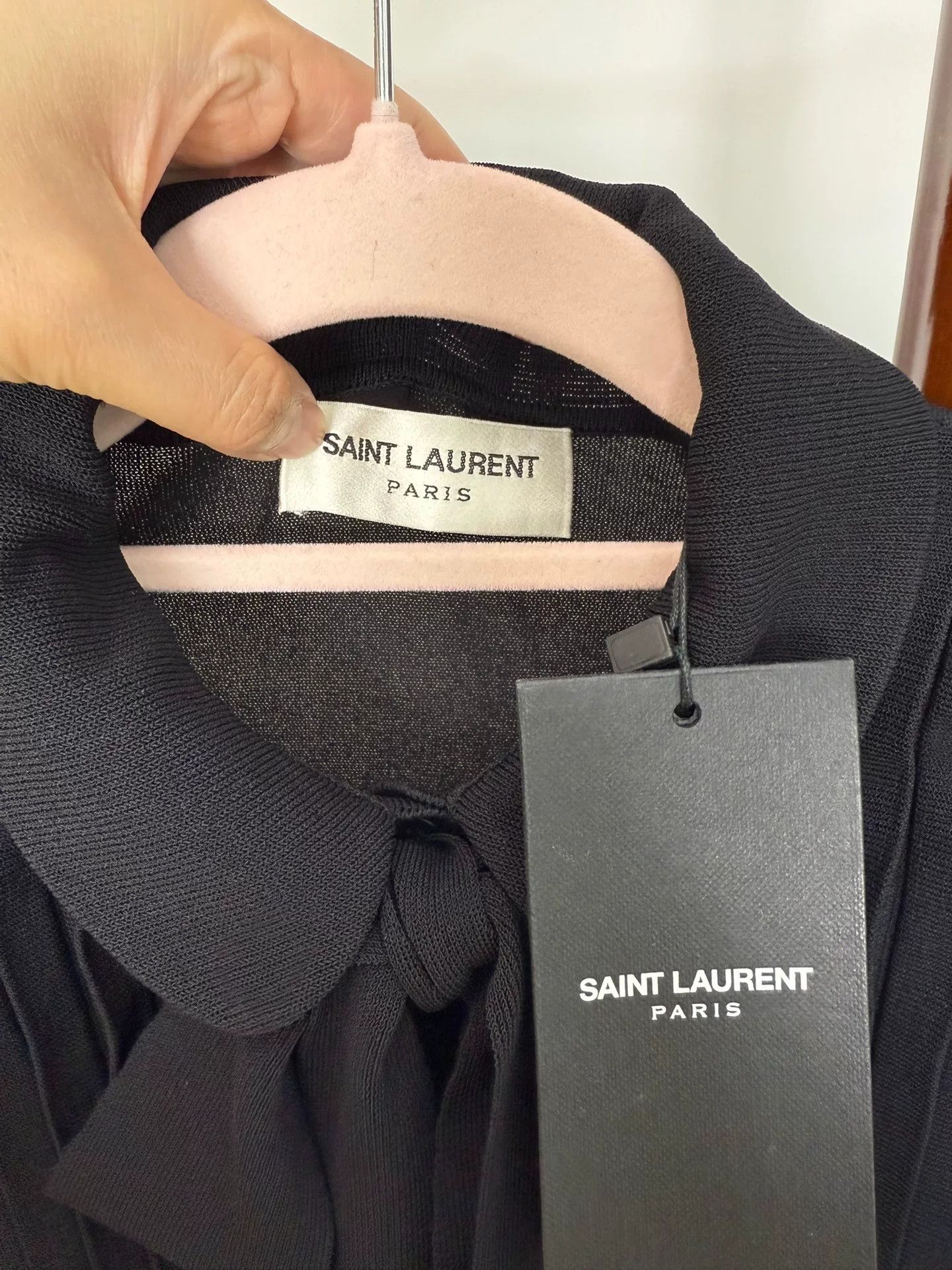 Saint Laurent Paris Saint Laurent YSL Black Bow Collar Dress Size M / US 6-8 / IT 42-44 - 3 Thumbnail