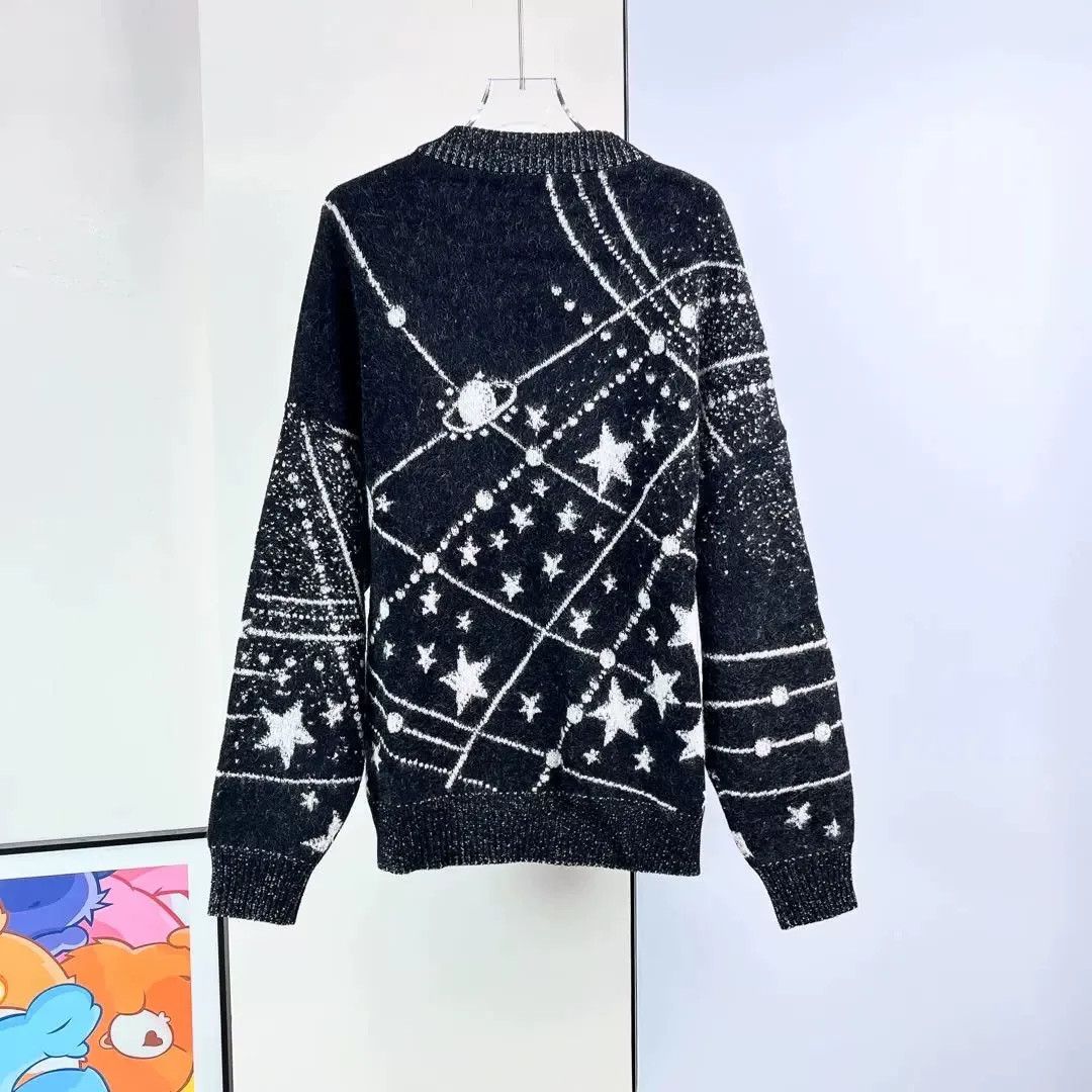 Saint Laurent Paris Saint Laurent Star Pattern Sweater Size S / US 4 / IT 40 - 2 Thumbnail