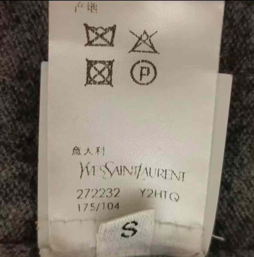 Saint Laurent Paris YSL Gray Wool Cable Knit Sweater Size US S / EU 44-46 / 1 - 8 Thumbnail