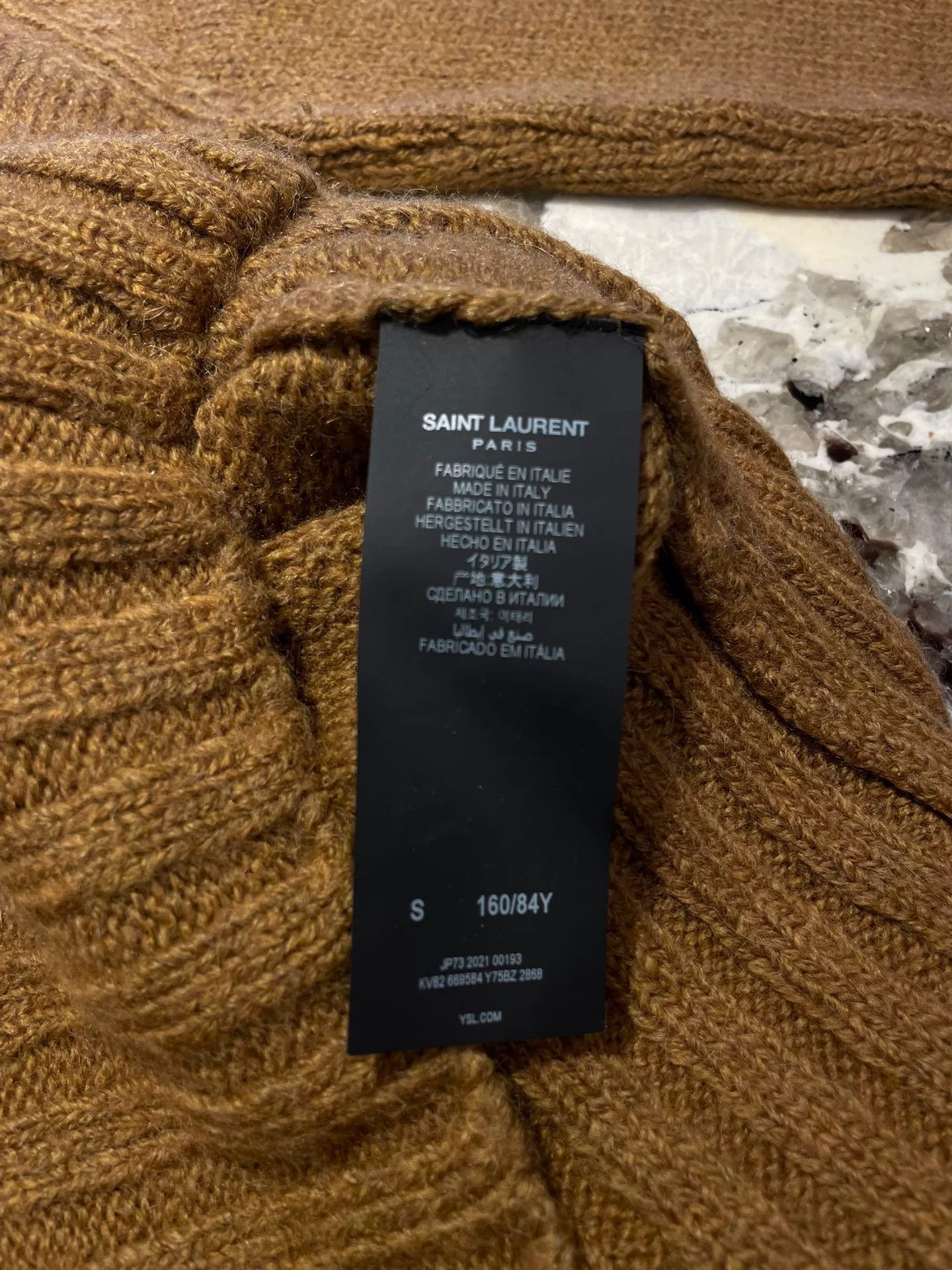 Saint Laurent Paris Saint Laurent Brown Turtleneck Sweater Size S / US 4 / IT 40 - 3 Thumbnail