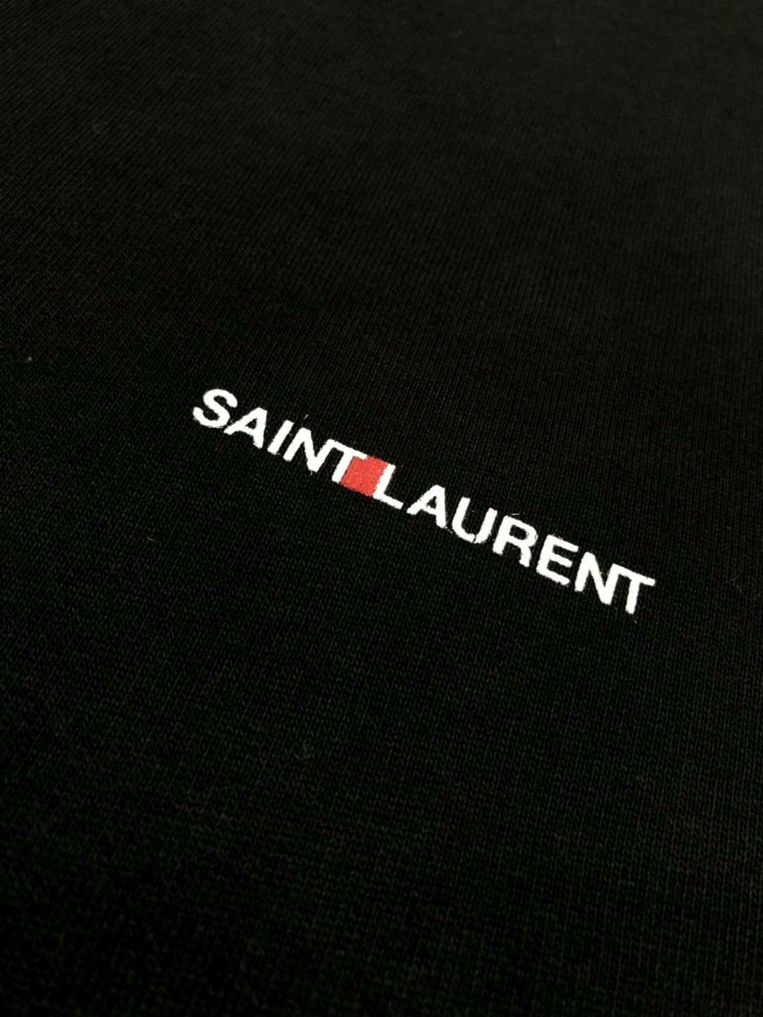 Saint Laurent Paris Saint Laurent Black Logo Hoodie Size US M / EU 48-50 / 2 - 3 Thumbnail