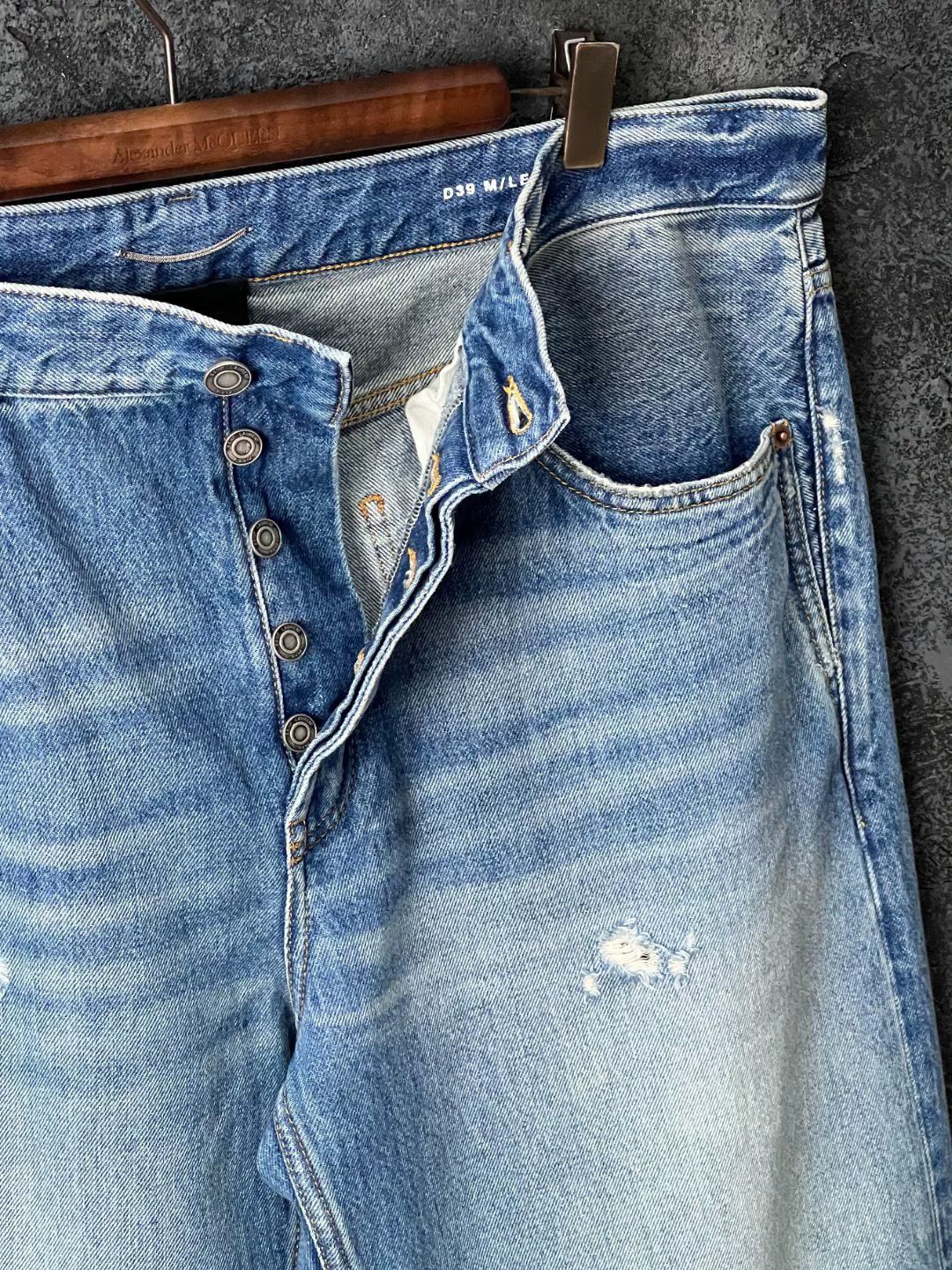 Saint Laurent Paris Saint Laurent Light Blue Denim Jeans Size US 34 / EU 50 - 4 Thumbnail