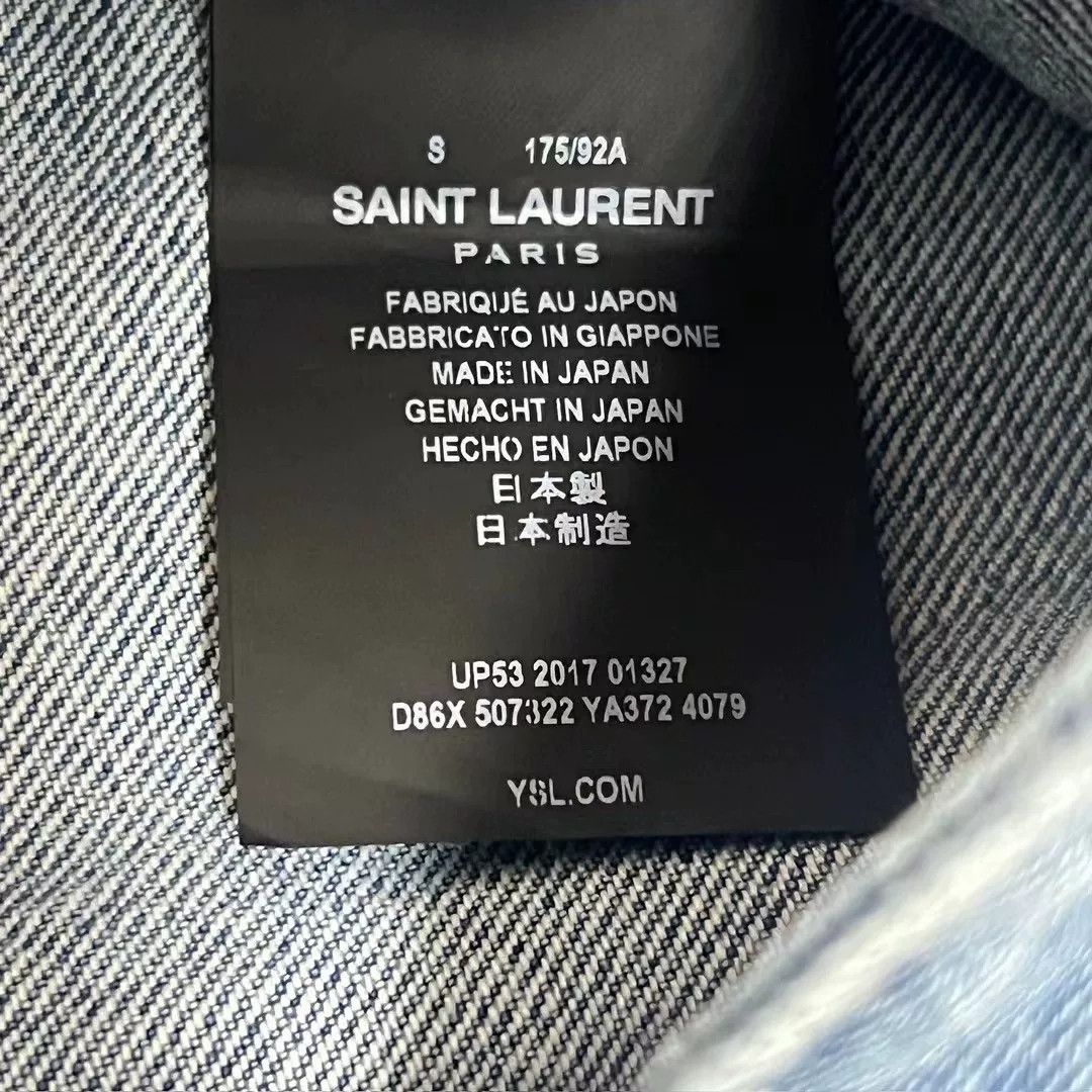 Saint Laurent Paris Saint Laurent SLP Washed Denim Jacket Size US S / EU 44-46 / 1 - 5 Thumbnail
