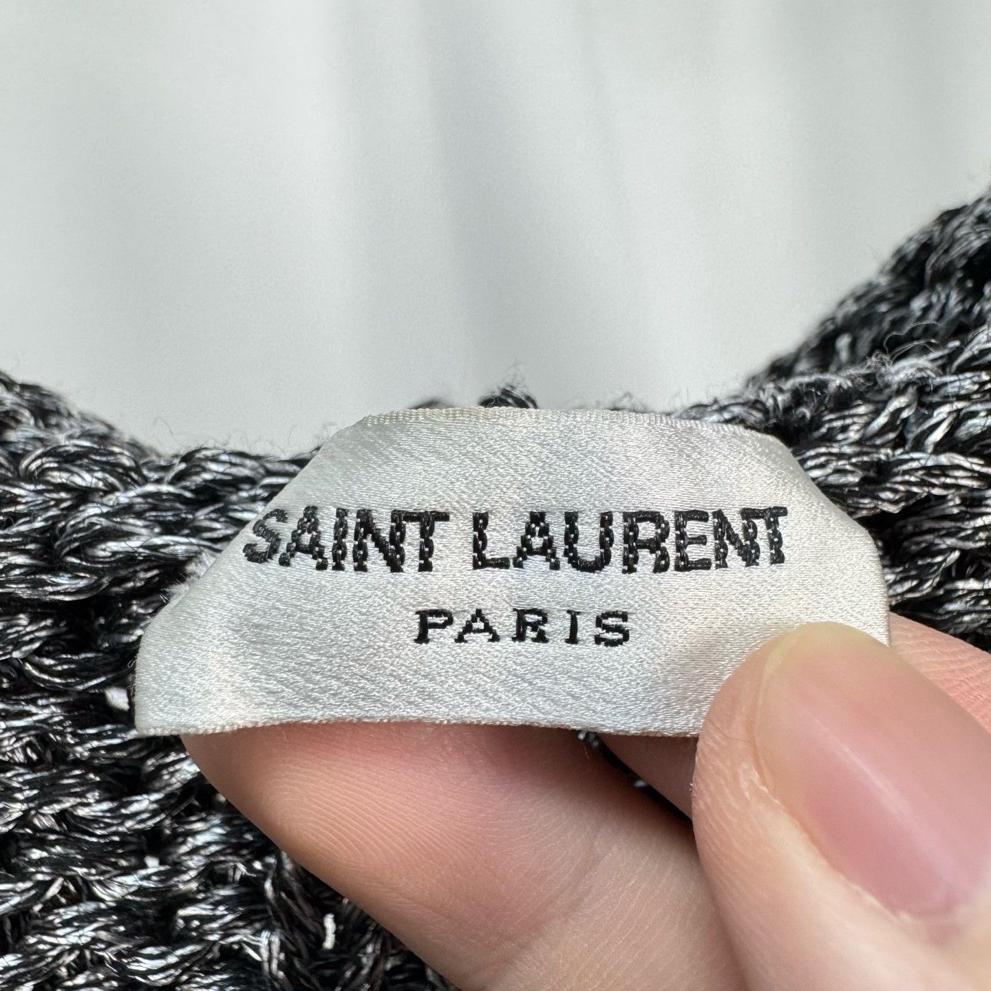Saint Laurent Paris Saint Laurent Gray Cable-Knit Hooded Cardigan Size S / US 4 / IT 40 - 6 Thumbnail