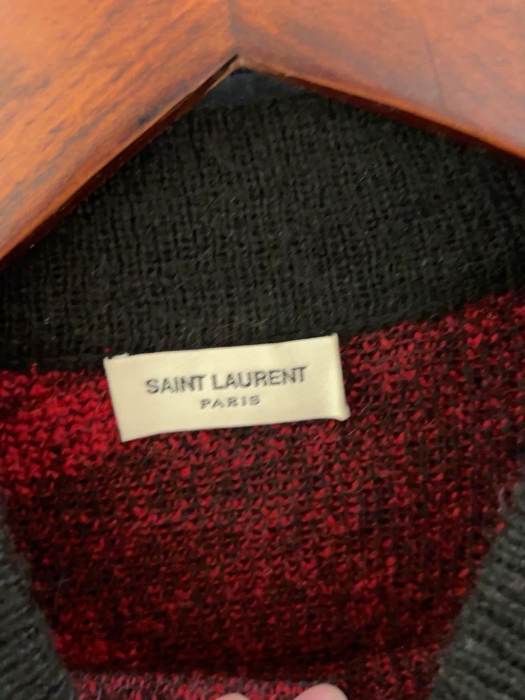 Saint Laurent Paris Saint Laurent Black Sequin Lip Sweater Size S / US 4 / IT 40 - 2 Thumbnail