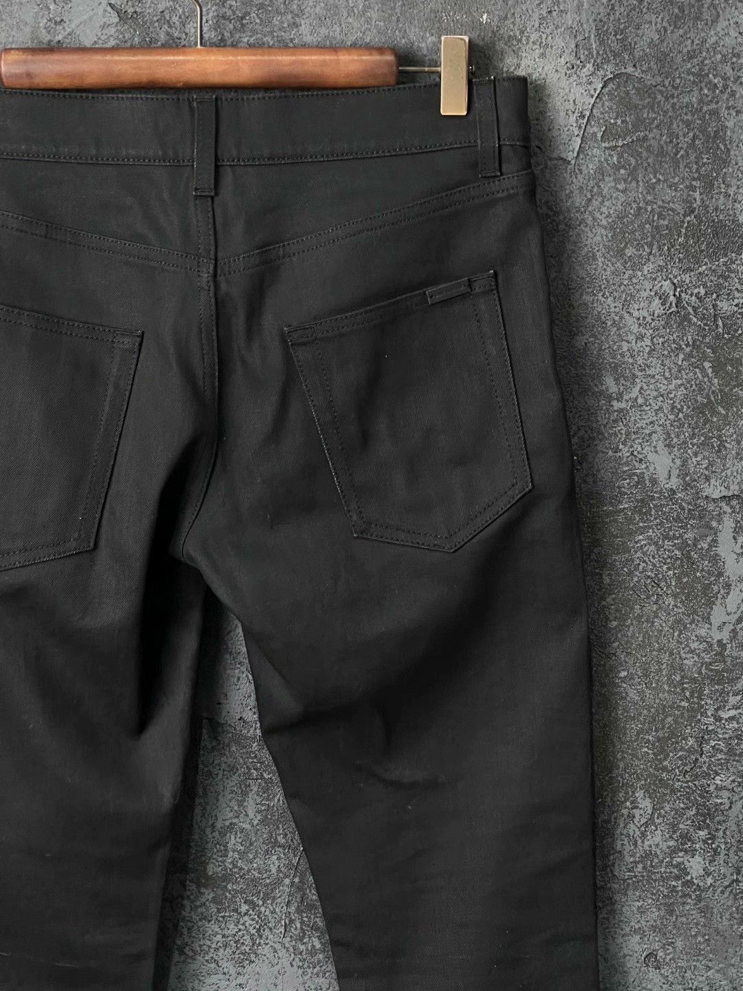 Saint Laurent Paris SAINT LAURENT Black Cotton Jeans Size US 34 / EU 50 - 6 Thumbnail