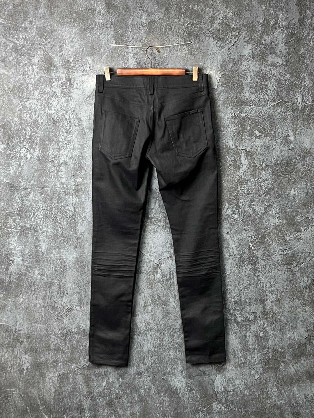 Saint Laurent Paris SAINT LAURENT Black Cotton Jeans Size US 34 / EU 50 - 2 Thumbnail