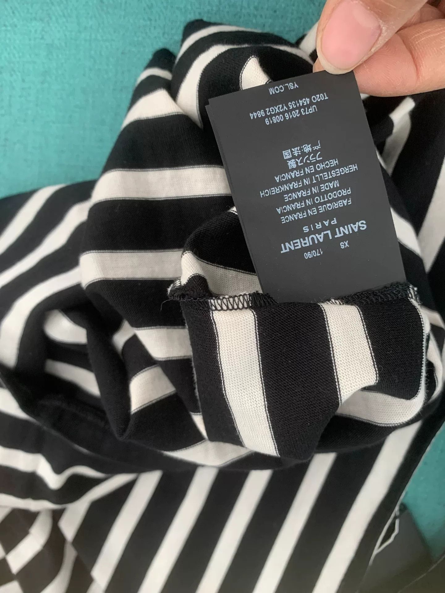 Saint Laurent Paris Saint Laurent Striped Crystal Star Top Size M / US 6-8 / IT 42-44 - 6 Thumbnail