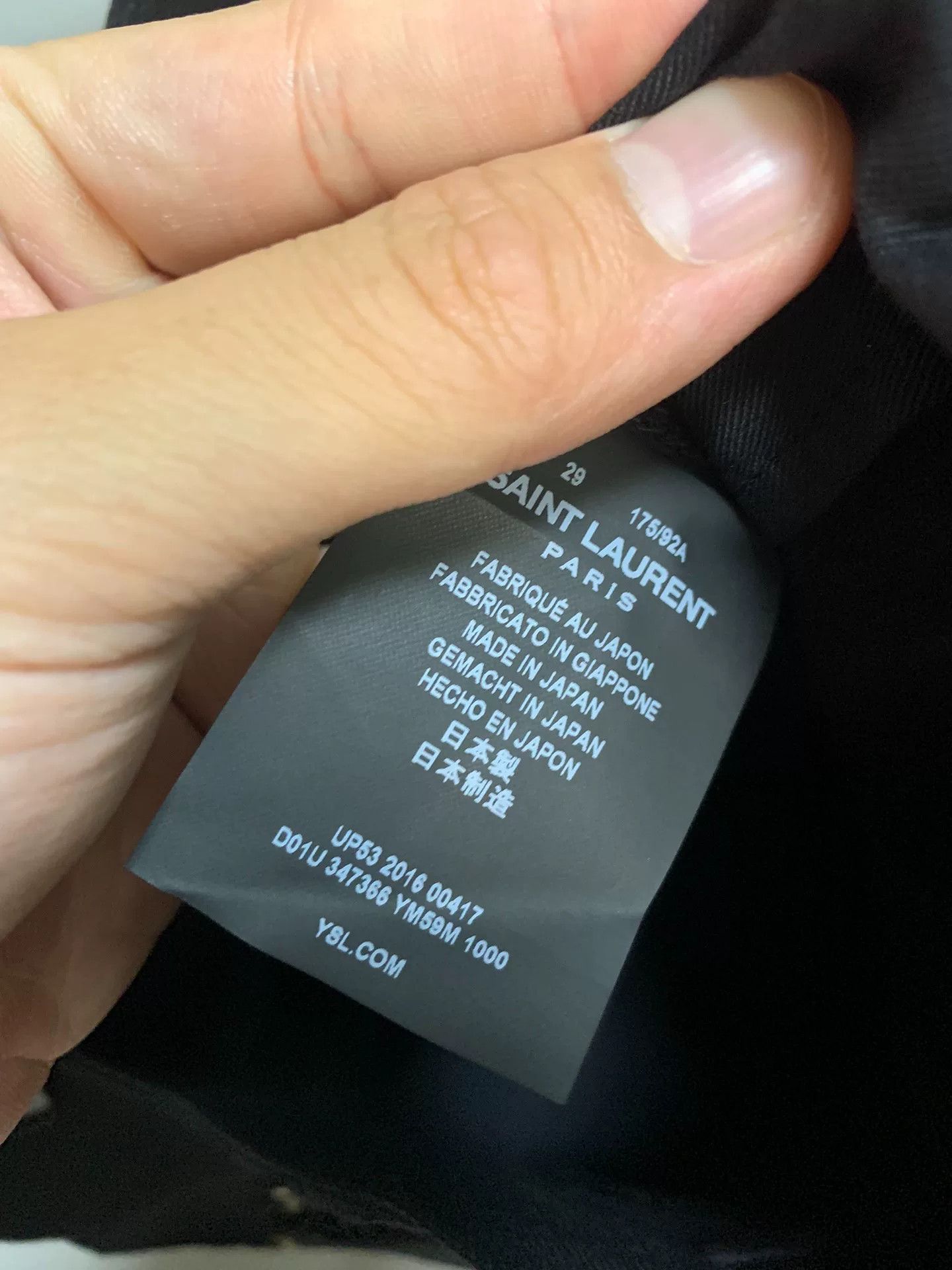 Saint Laurent Paris Saint Laurent 2016FW Black Jeans D02 Size US 29 - 4 Thumbnail