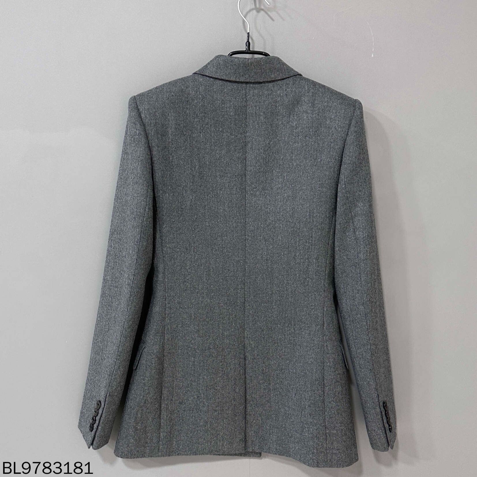 Saint Laurent Paris Saint Laurent Paris Gray Double-Breasted Blazer Size XS / US 0-2 / IT 36-38 - 3 Thumbnail