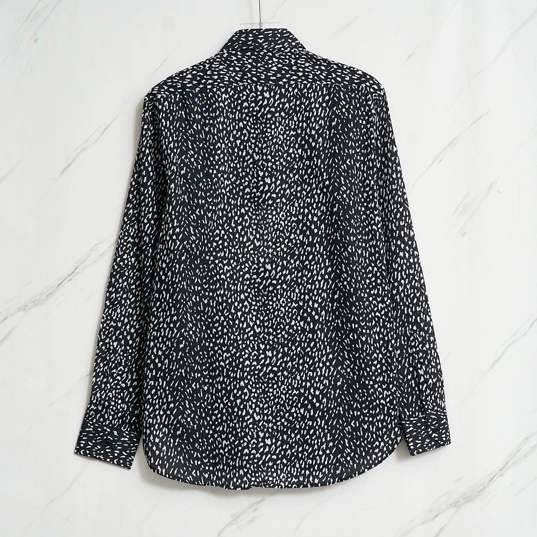 Saint Laurent Paris Saint Laurent Men's Polka Dot Shirt Size US M / EU 48-50 / 2 - 4 Thumbnail