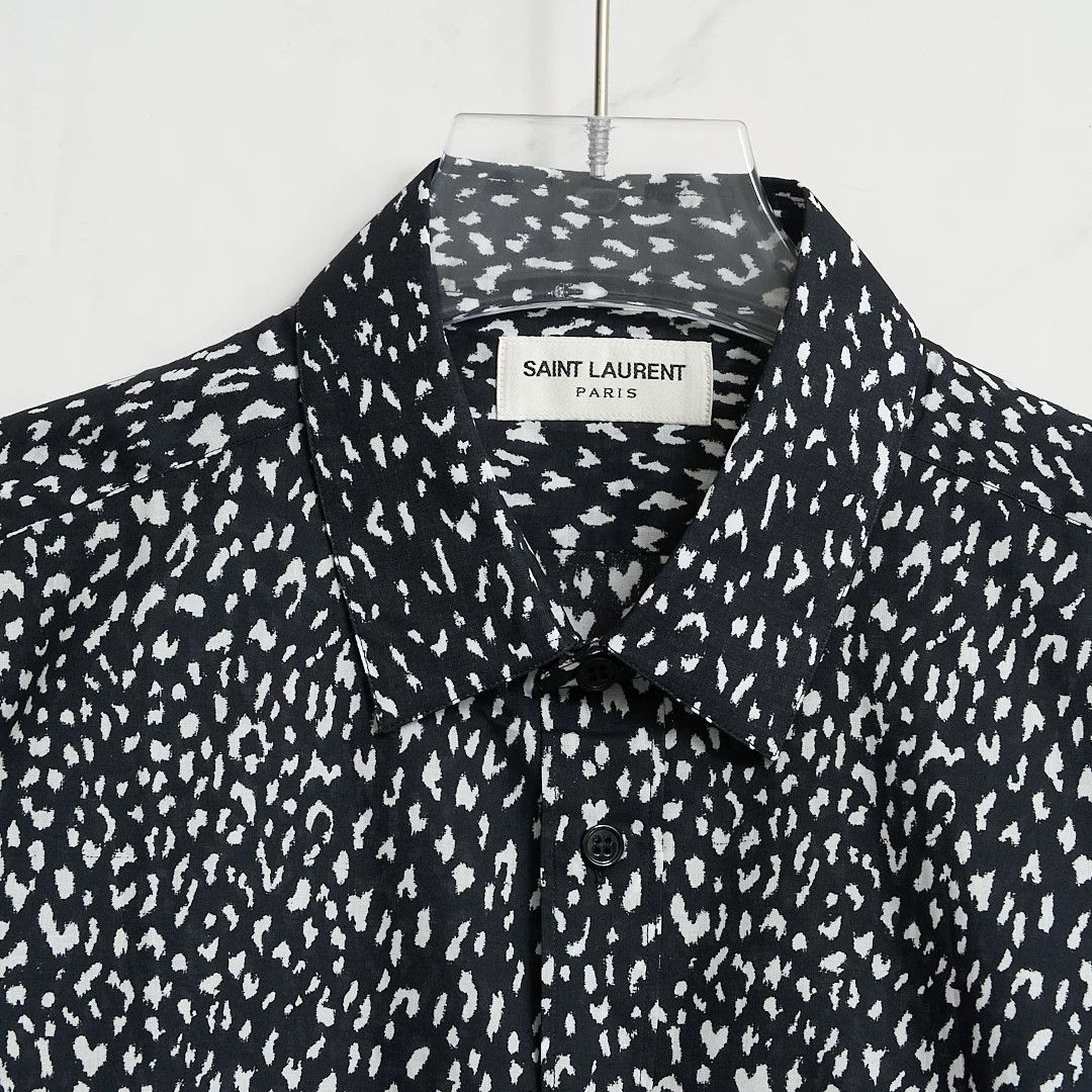 Saint Laurent Paris Saint Laurent Men's Polka Dot Shirt Size US M / EU 48-50 / 2 - 2 Thumbnail