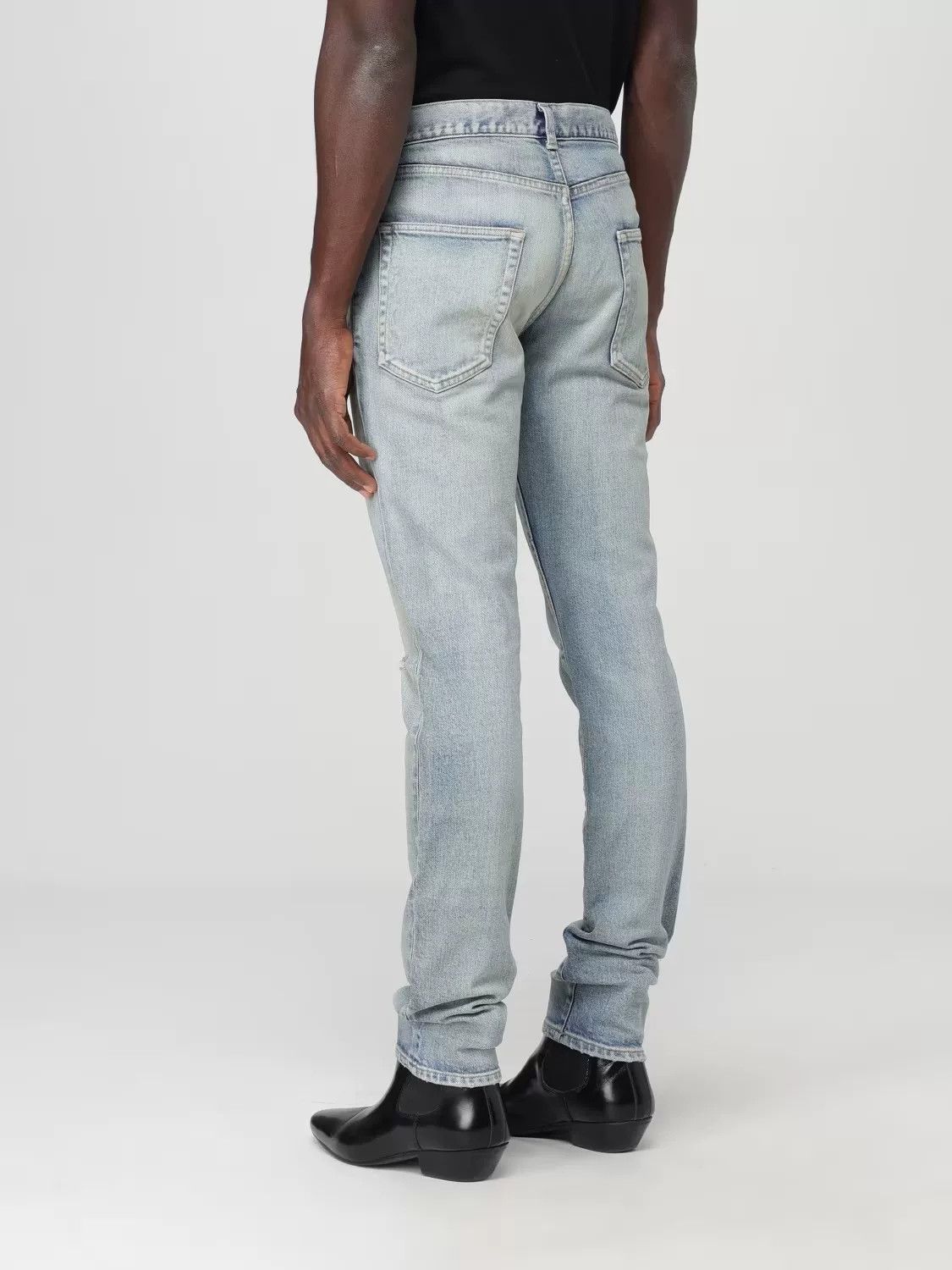 Saint Laurent Paris Saint Laurent Distressed Slim Fit Jeans Size US 31 - 4 Thumbnail