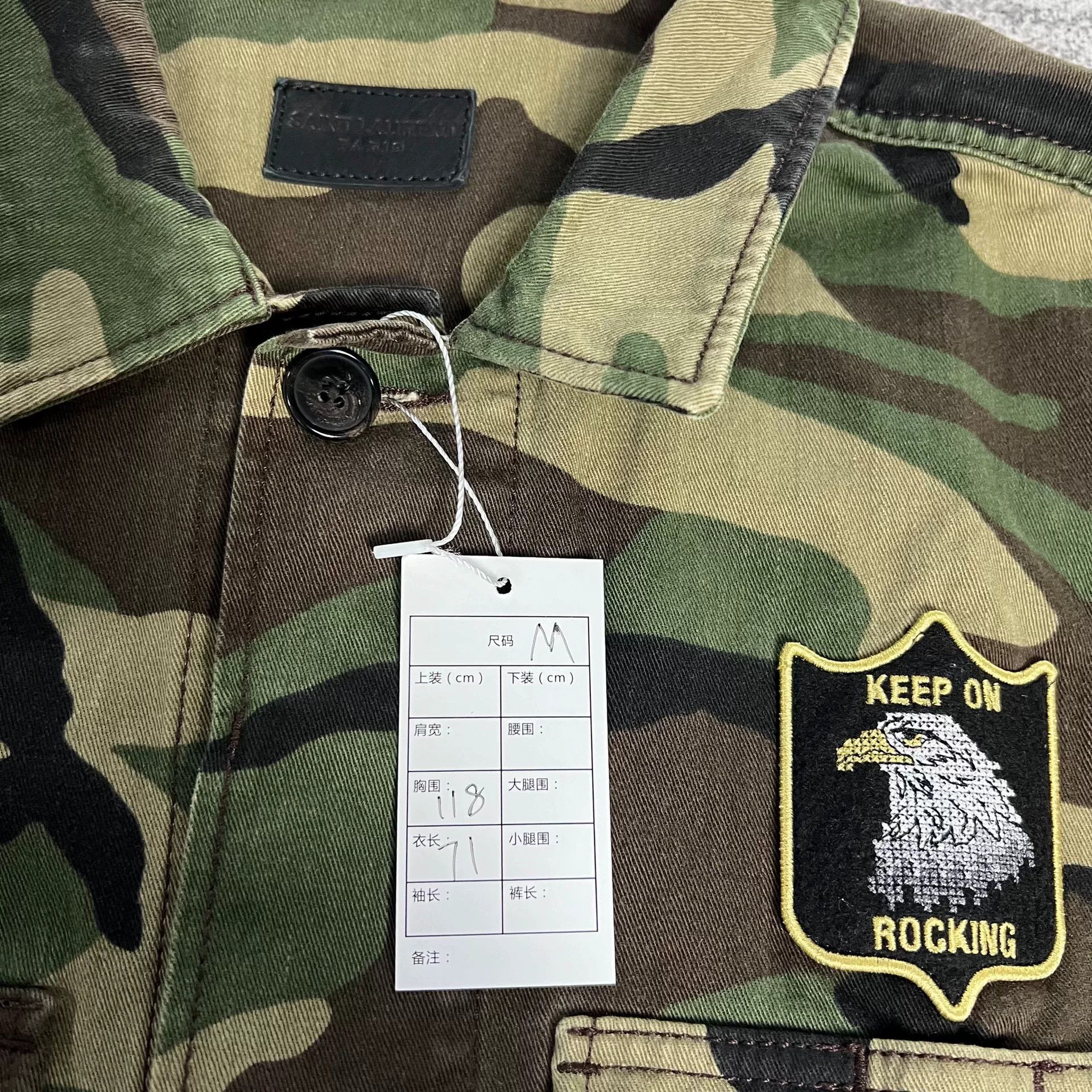 Saint Laurent Paris Saint Laurent Camouflage Utility Jacket Size US M / EU 48-50 / 2 - 3 Thumbnail