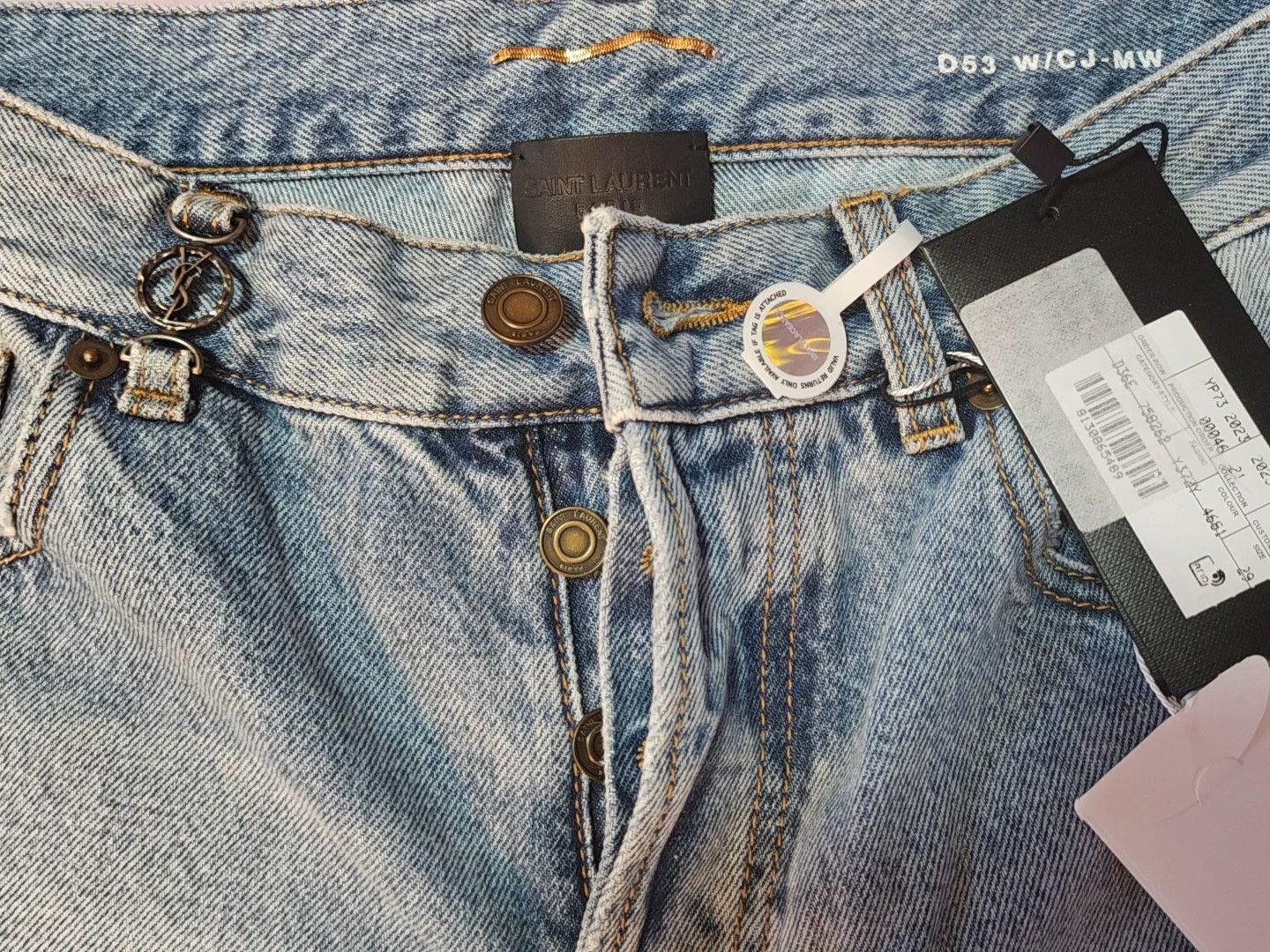 Saint Laurent Paris Saint Laurent 2023 FW Straight Jeans Size 29" - 4 Thumbnail