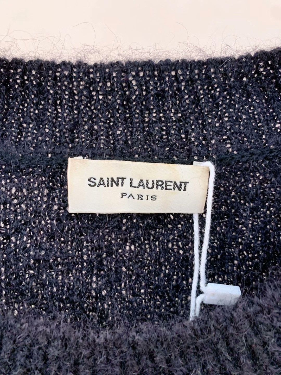 Saint Laurent Paris Saint Laurent Red Lip Blue Sweater Size S / US 4 / IT 40 - 3 Thumbnail