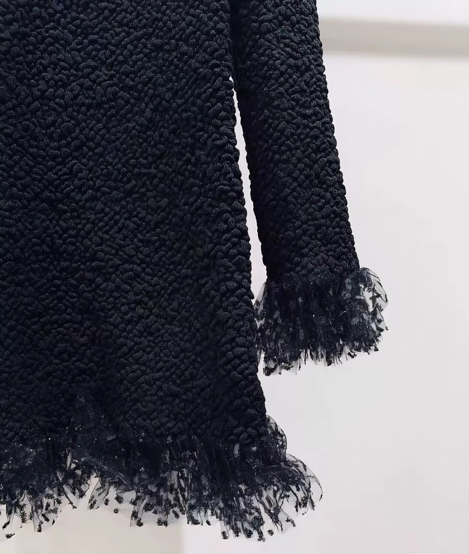 Saint Laurent Paris Saint Laurent Black Lace Dress Size S / US 4 / IT 40 - 2 Thumbnail