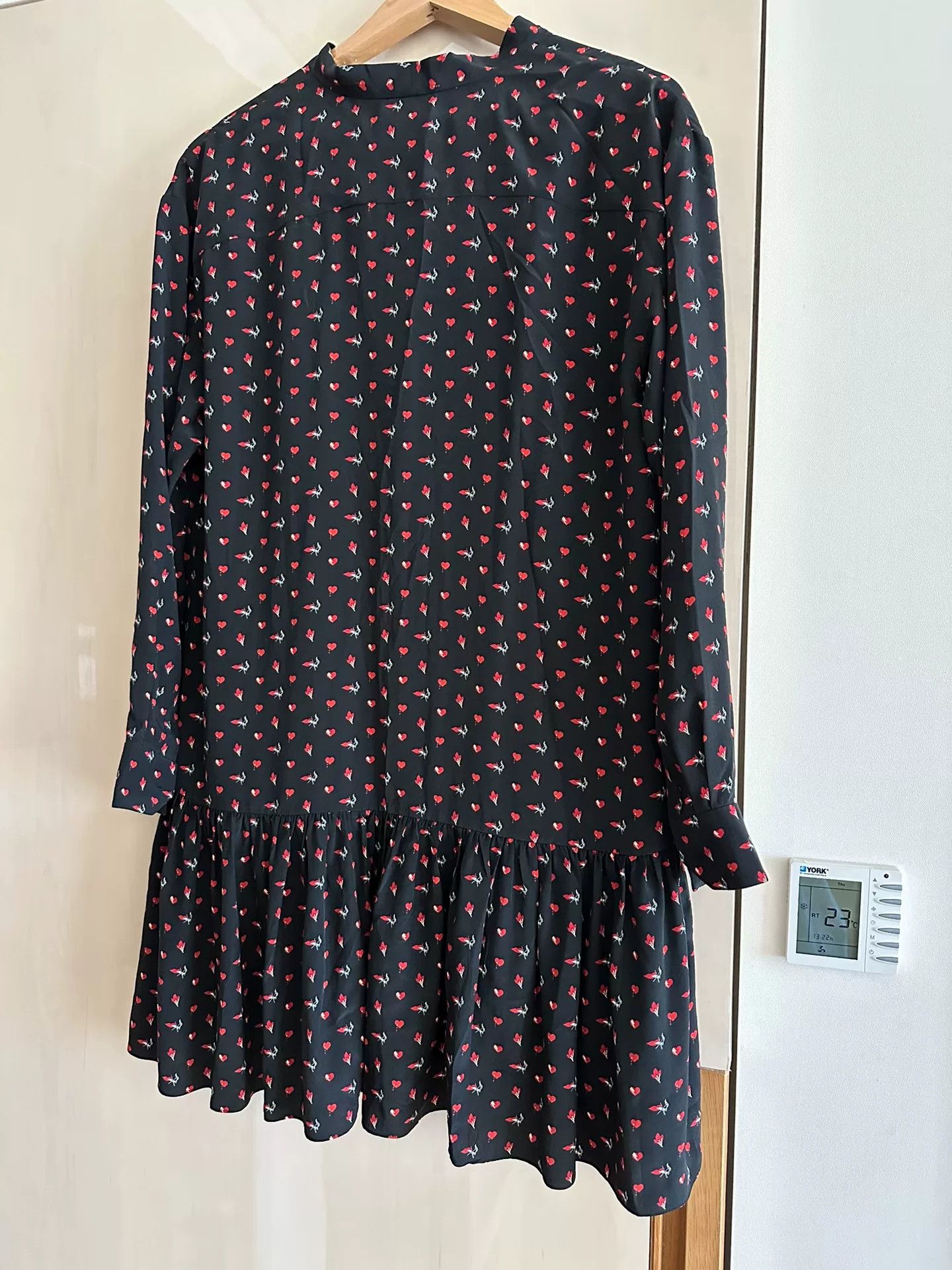 Saint Laurent Paris Saint Laurent Silk Heart Print Dress Size M / US 6-8 / IT 42-44 - 6 Thumbnail