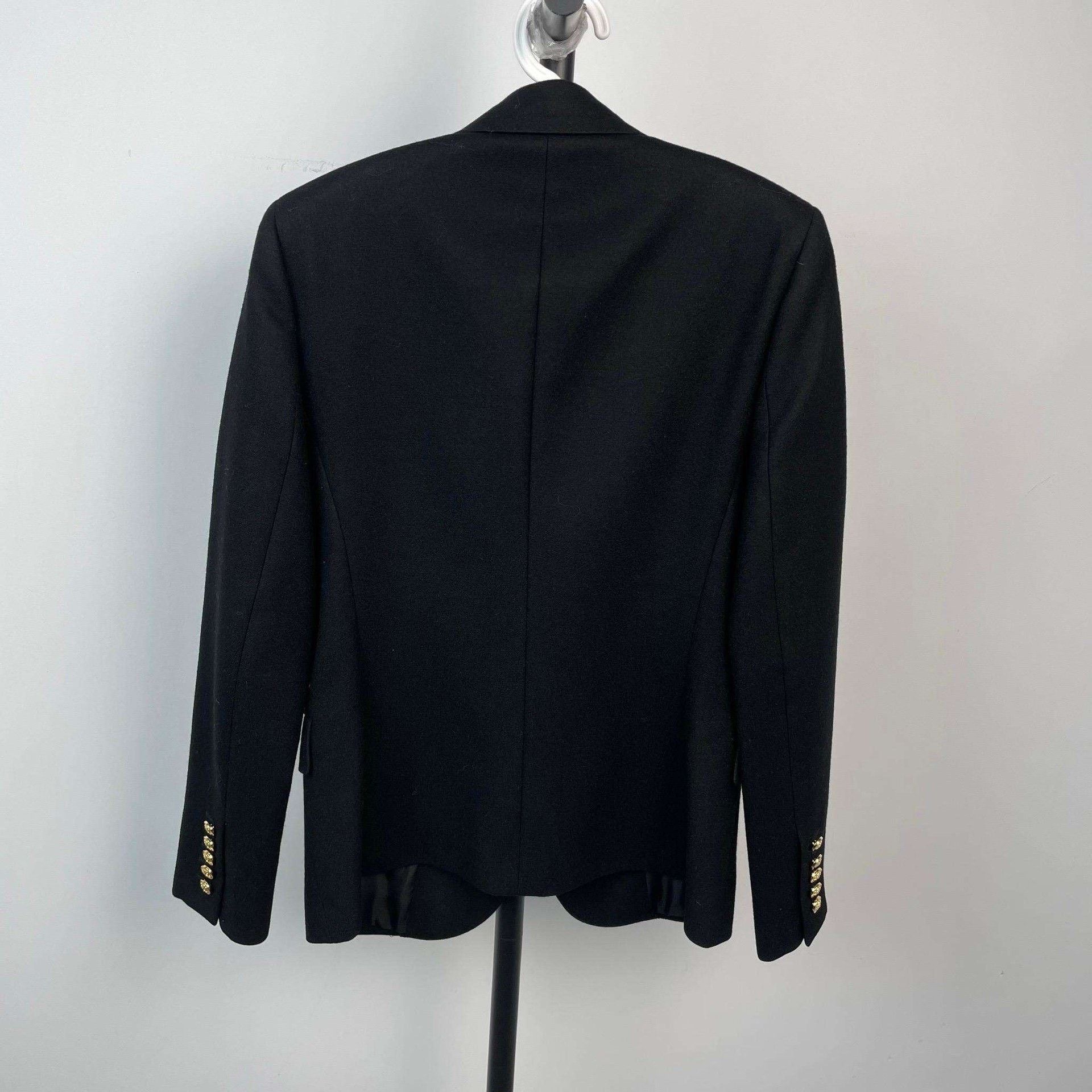 Saint Laurent Paris Saint Laurent Black Wool/Silk Blazer Size US M / EU 48-50 / 2 - 6 Thumbnail
