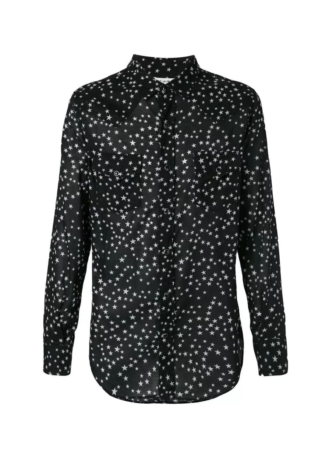 Saint Laurent Paris Saint Laurent Men's Black Star Shirt Size US M / EU 48-50 / 2 - 2 Thumbnail