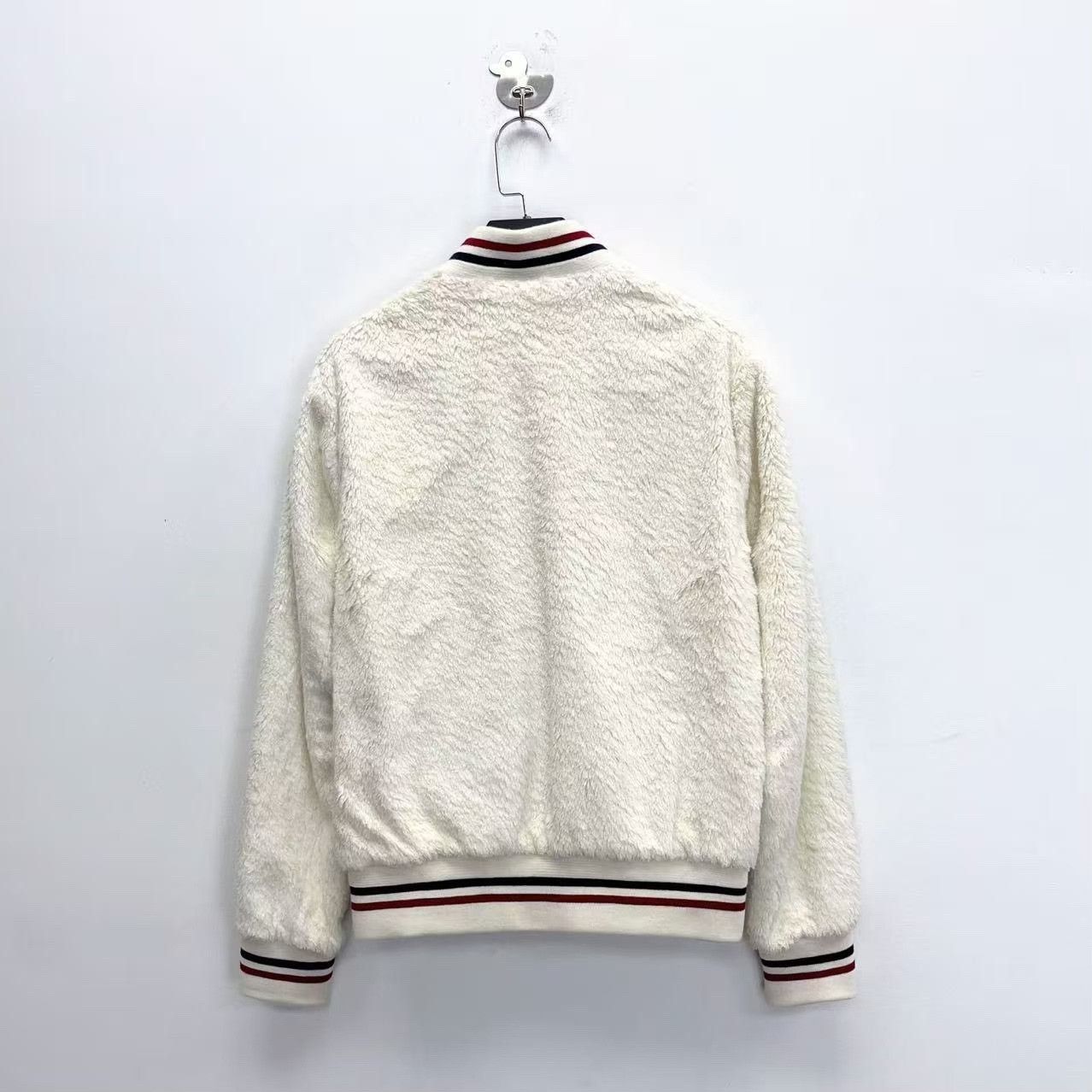 Saint Laurent Paris Saint Laurent White Fuzzy Bomber Jacket Size US M / EU 48-50 / 2 - 2 Thumbnail