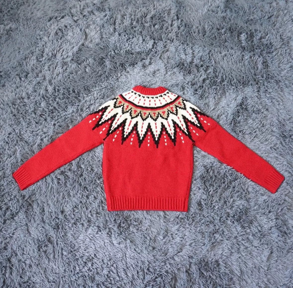 Saint Laurent Paris Saint Laurent Red Christmas Wool Sweater Size XS / US 0-2 / IT 36-38 - 3 Thumbnail