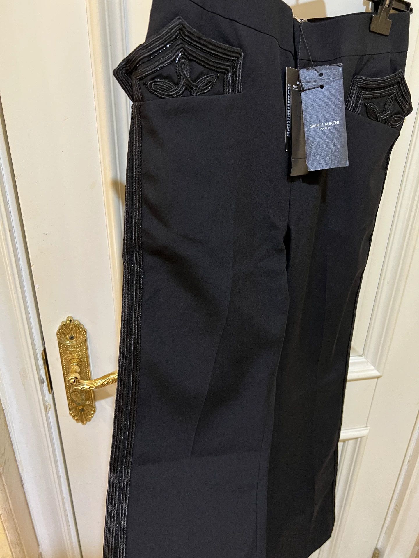 Saint Laurent Paris Saint Laurent SS19 Runway Flared Trousers Size US 36 / EU 52 - 2 Thumbnail