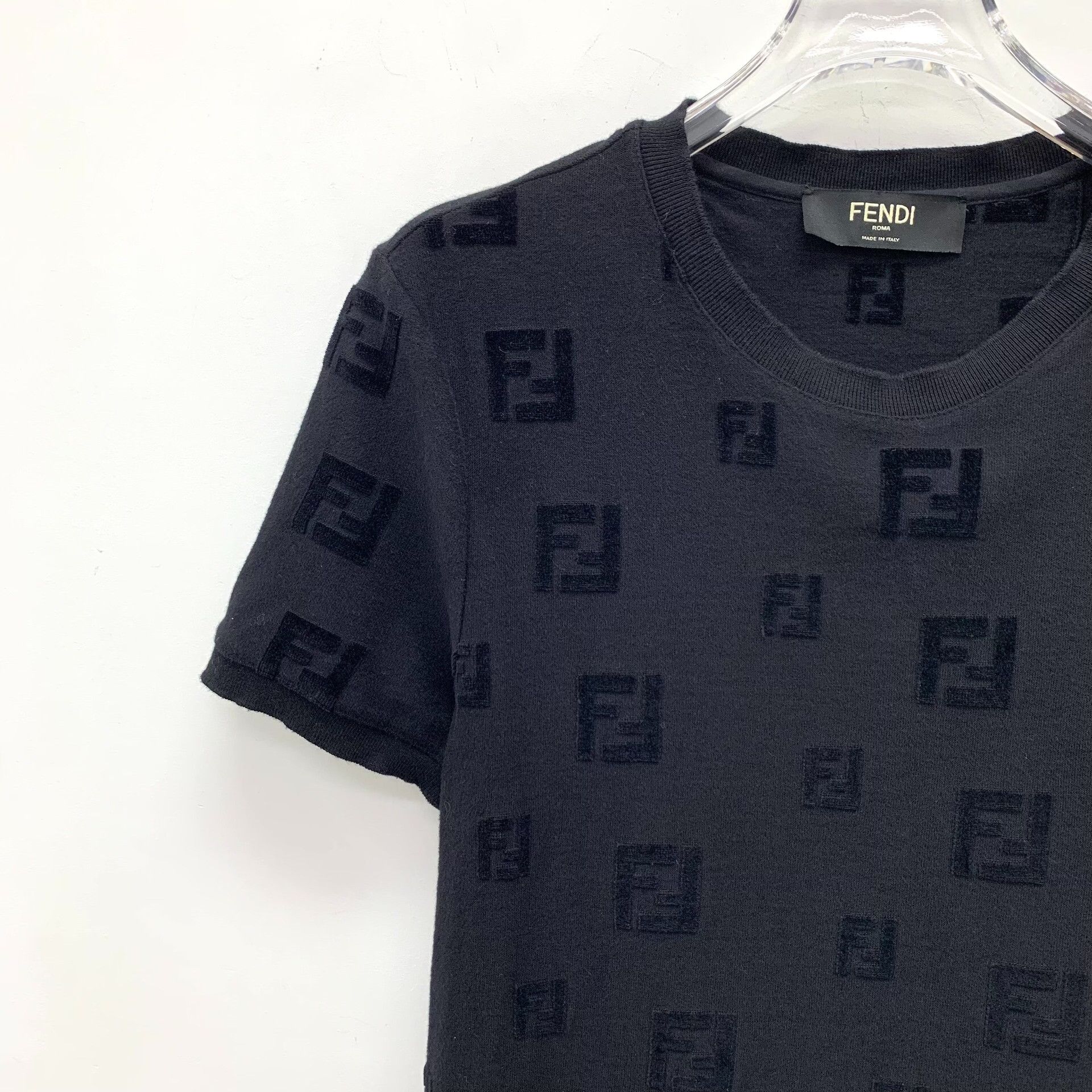 Fendi Fendi Cotton Black T-Shirt XS Women Size XS / US 0-2 / IT 36-38 - 3 Thumbnail
