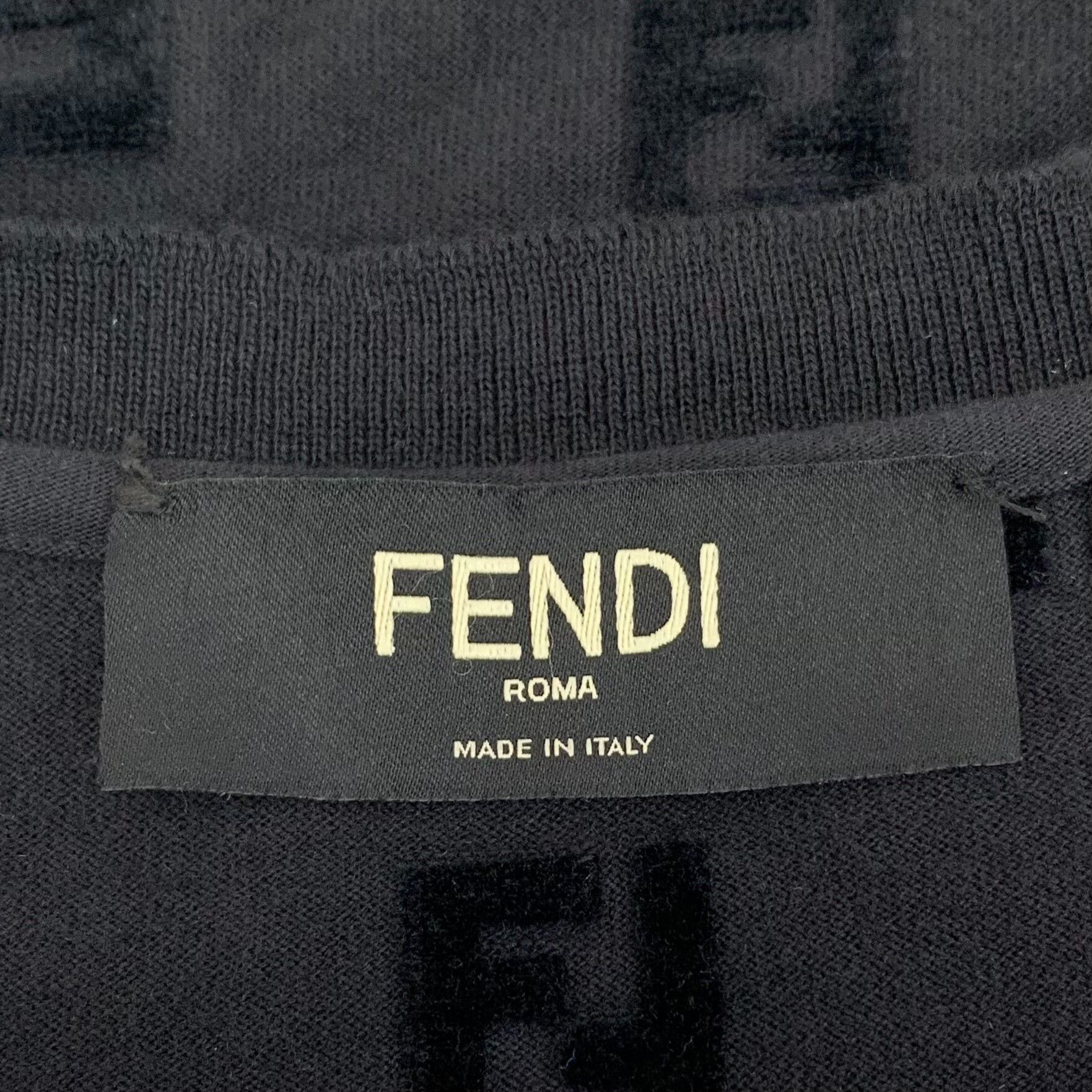 Fendi Fendi Cotton Black T-Shirt XS Women Size XS / US 0-2 / IT 36-38 - 5 Thumbnail