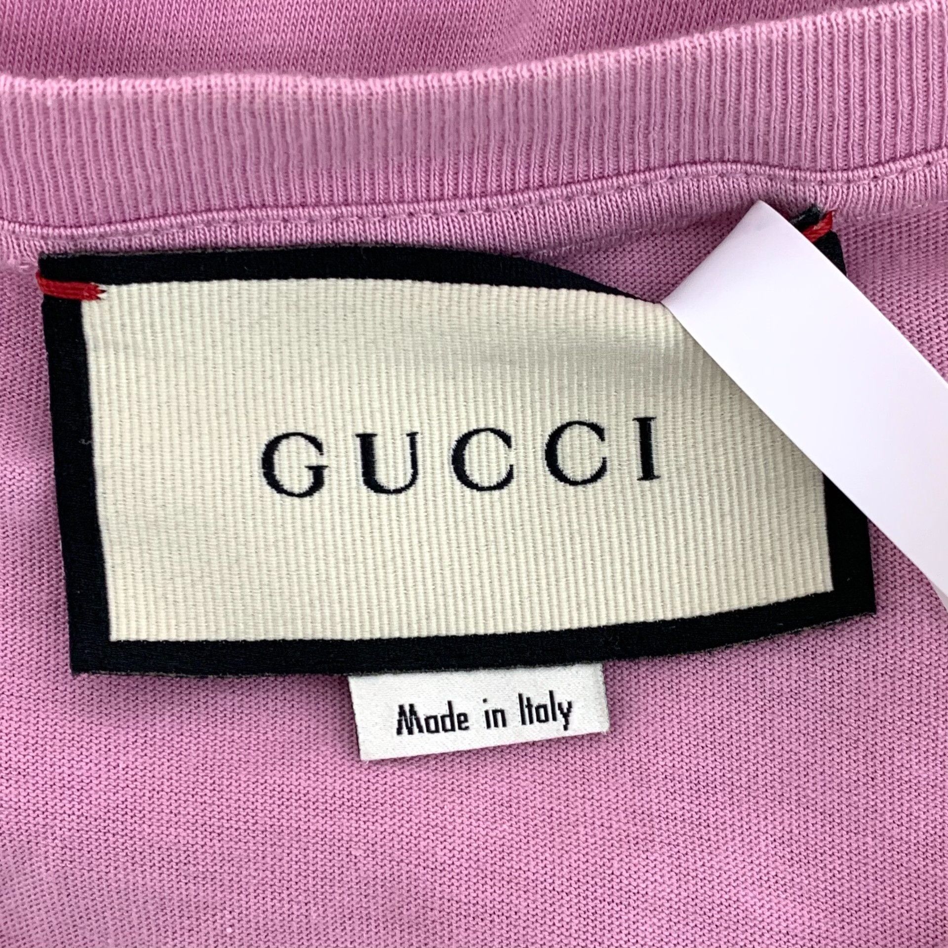 Gucci Gucci Cotton Printed Pink T-Shirt XXS Women Size XXS / US 00 / IT 34 - 7 Thumbnail
