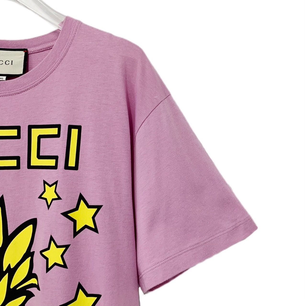 Gucci Gucci Cotton Printed Pink T-Shirt XXS Women Size XXS / US 00 / IT 34 - 3 Thumbnail