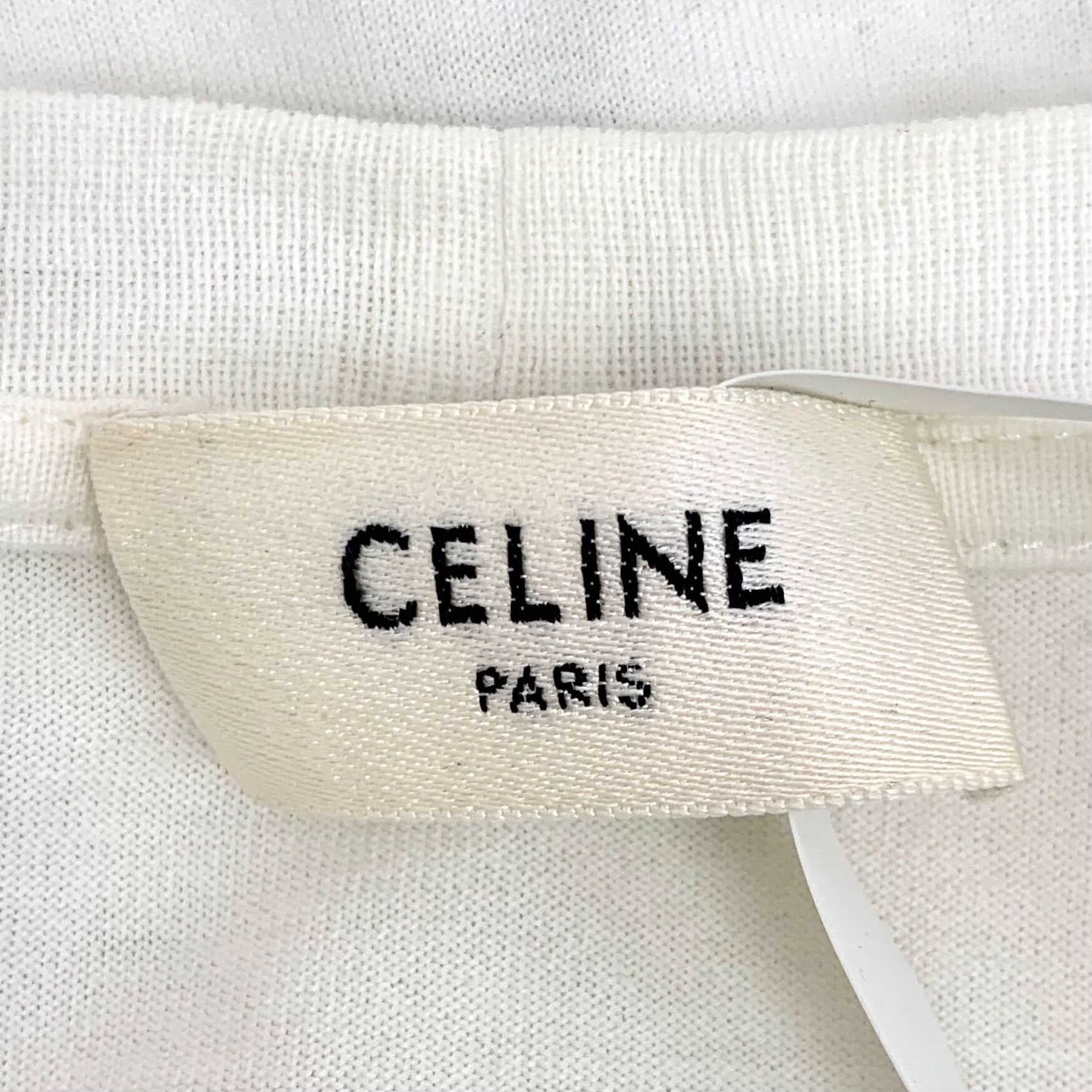 Celine Celine Cotton Printed White T-Shirt M Women Size M / US 6-8 / IT 42-44 - 6 Thumbnail